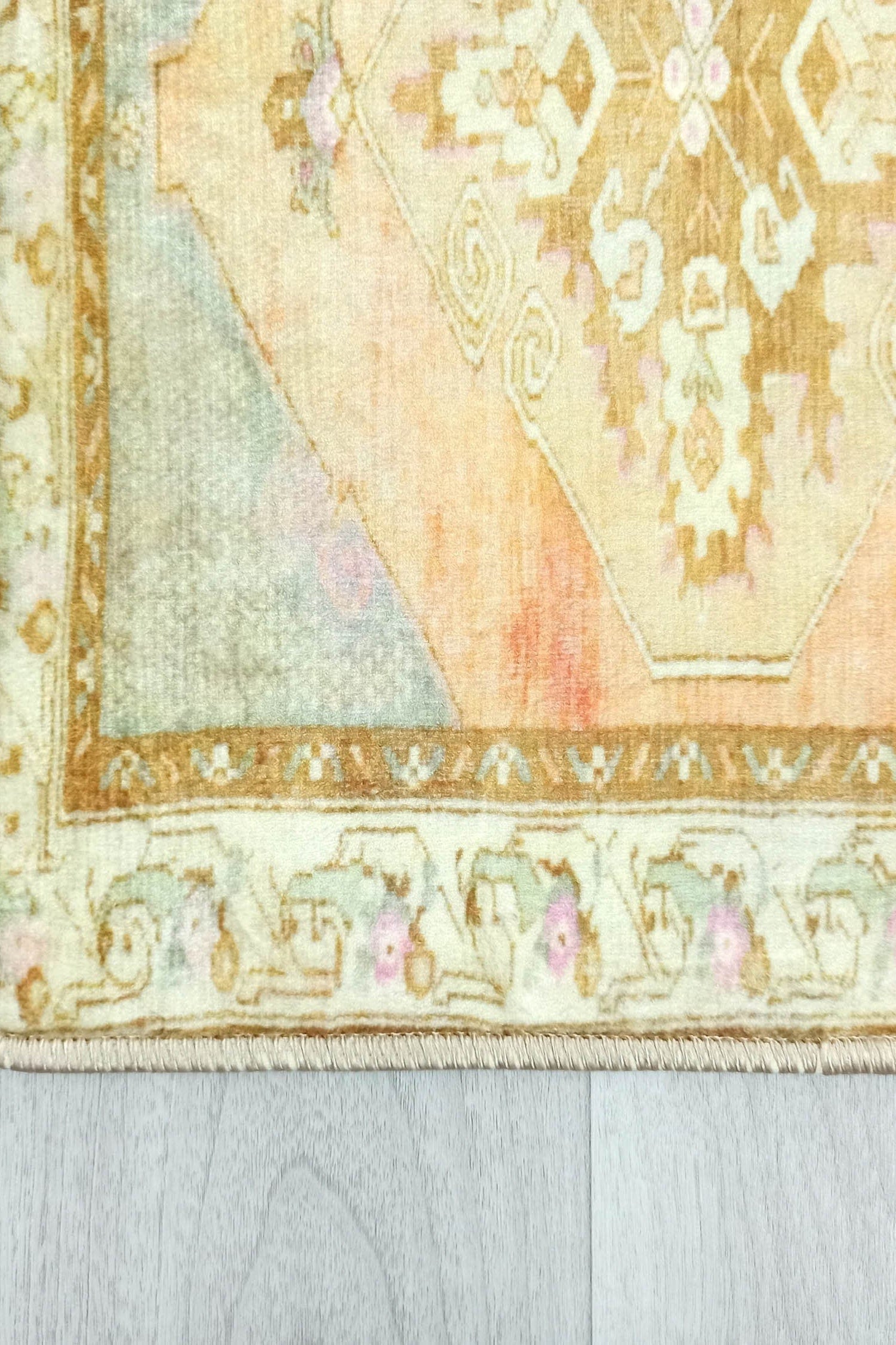 Jurnee Faded Orange Yellow Persian 2x3 Rug