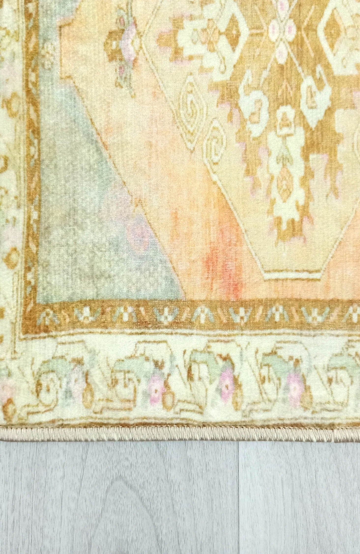 Jurnee Faded Orange Yellow Persian 2x3 Rug