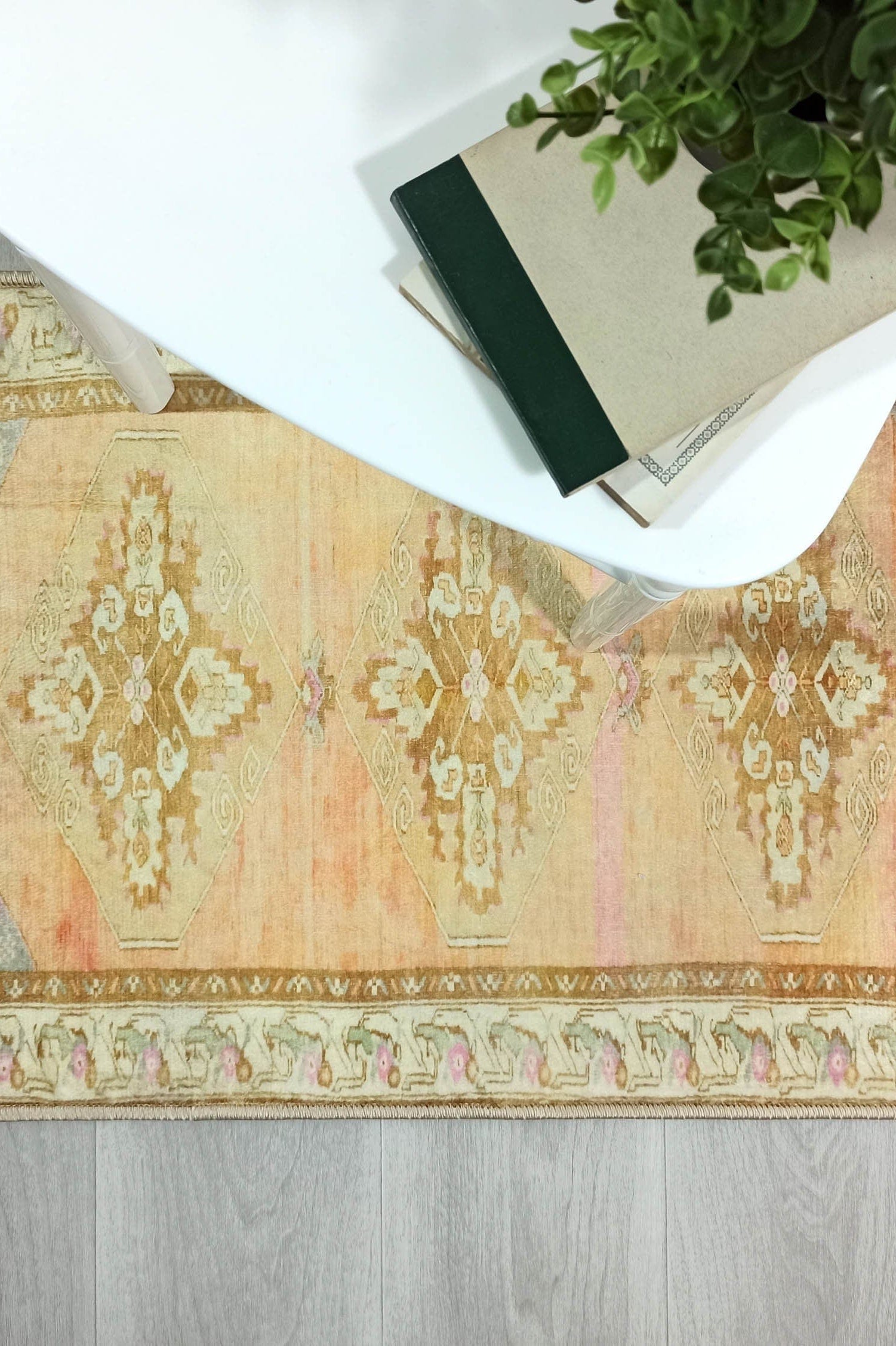 Jurnee Faded Orange Yellow Persian 2x3 Rug