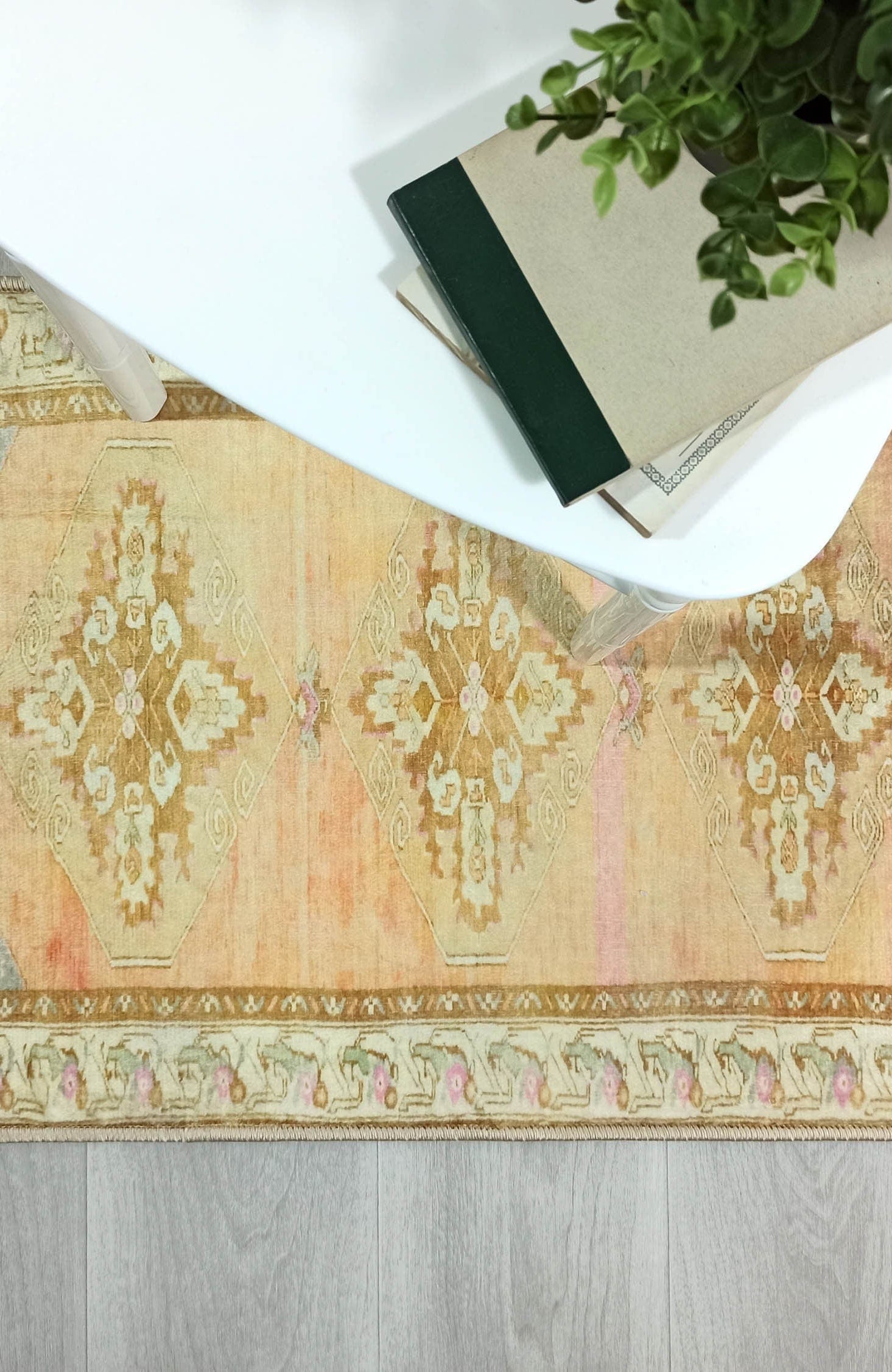 Jurnee Faded Orange Yellow Persian 2x3 Rug