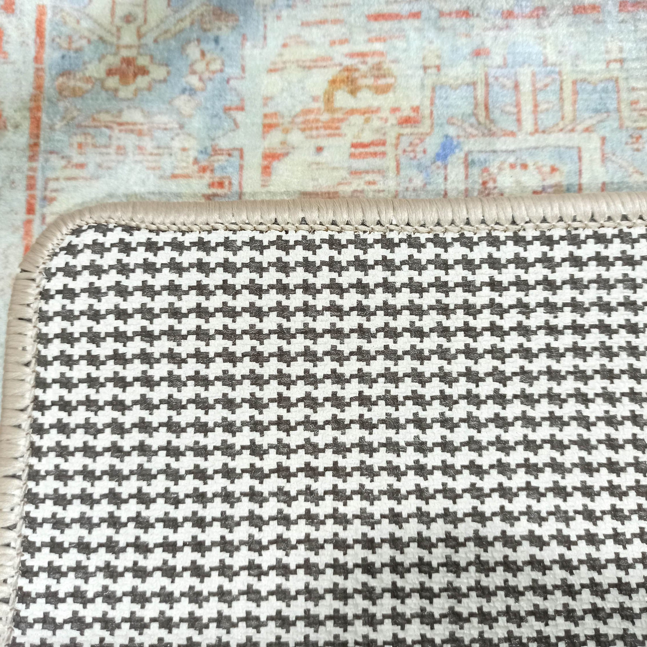 Kyler Faded Blue Orange Persian Small 2x3 Rug