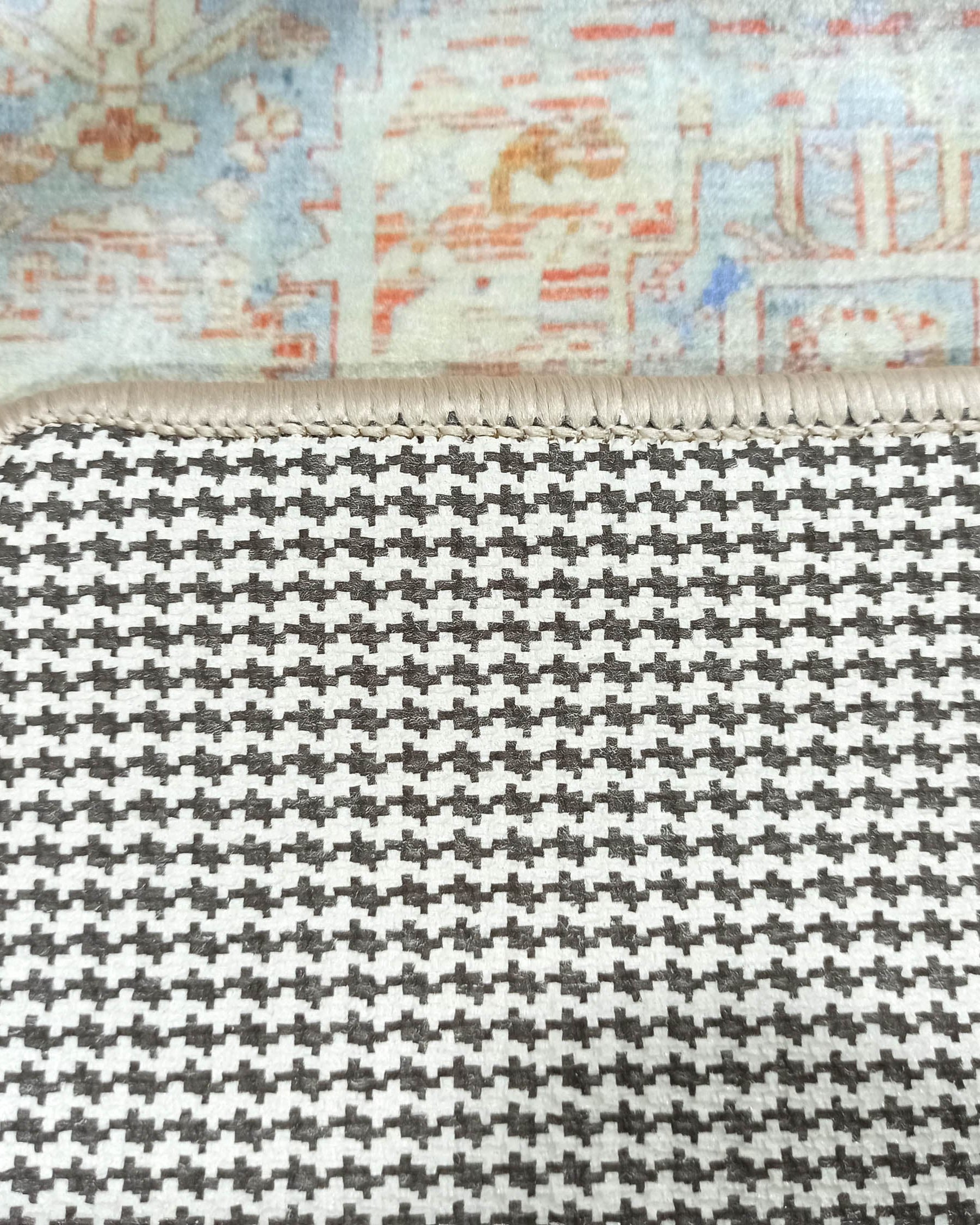 Kyler Faded Blue Orange Persian Small 2x3 Rug