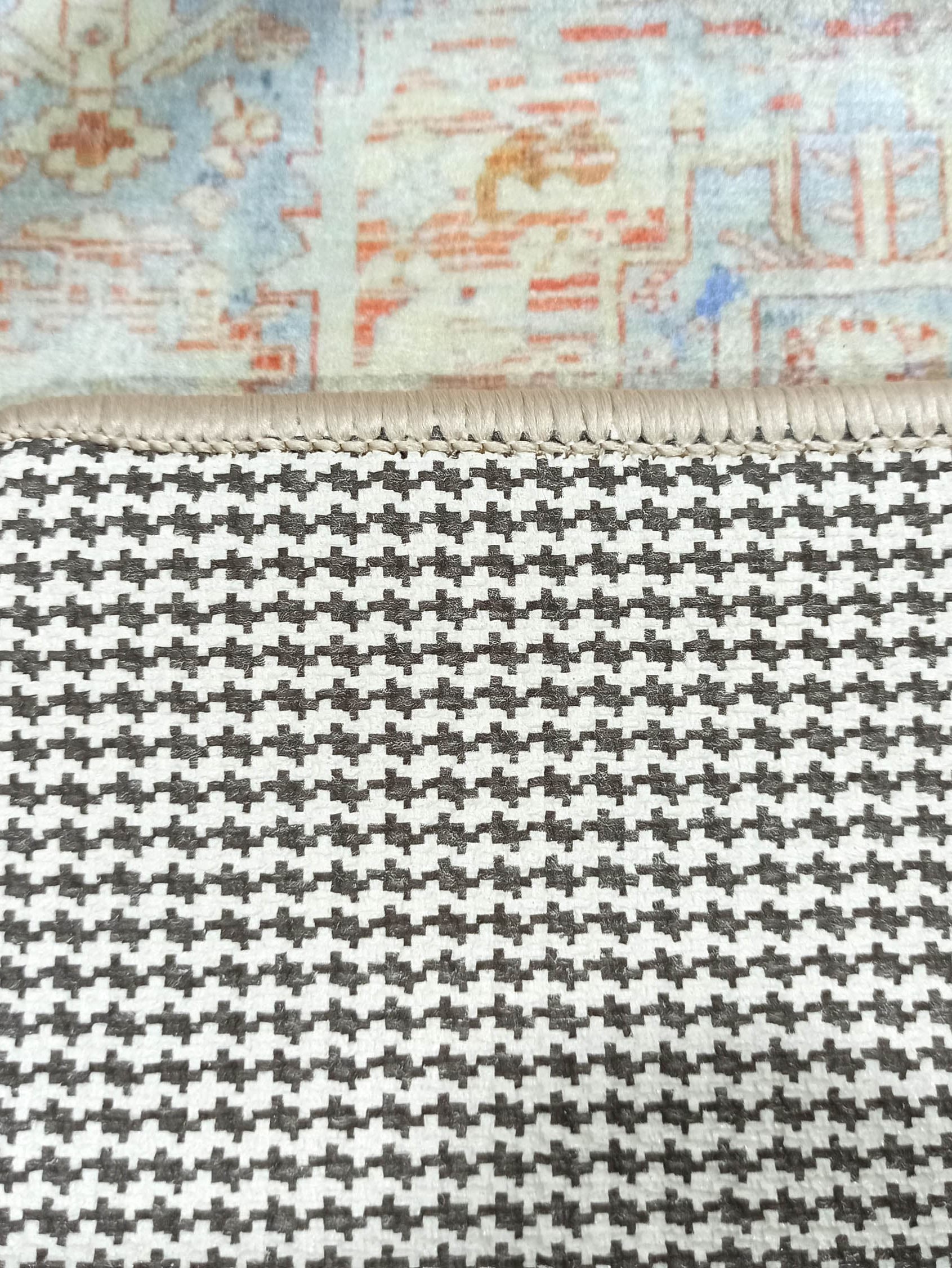 Kyler Faded Blue Orange Persian Small 2x3 Rug