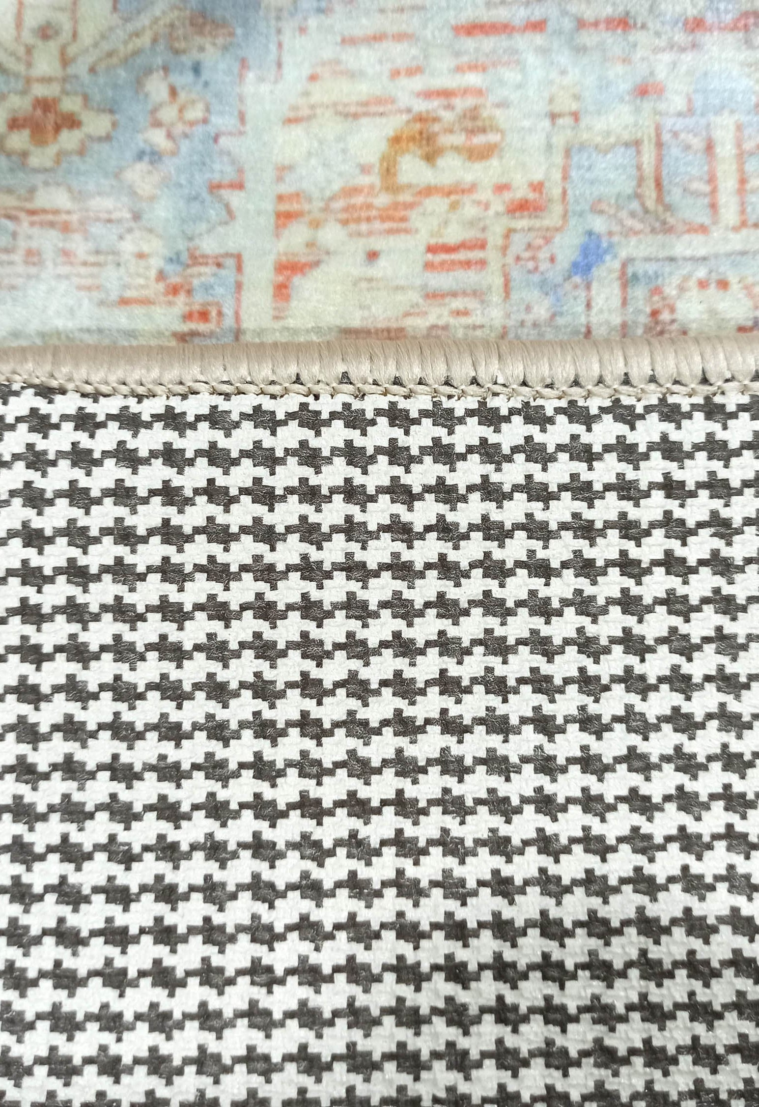 Kyler Faded Blue Orange Persian Small 2x3 Rug