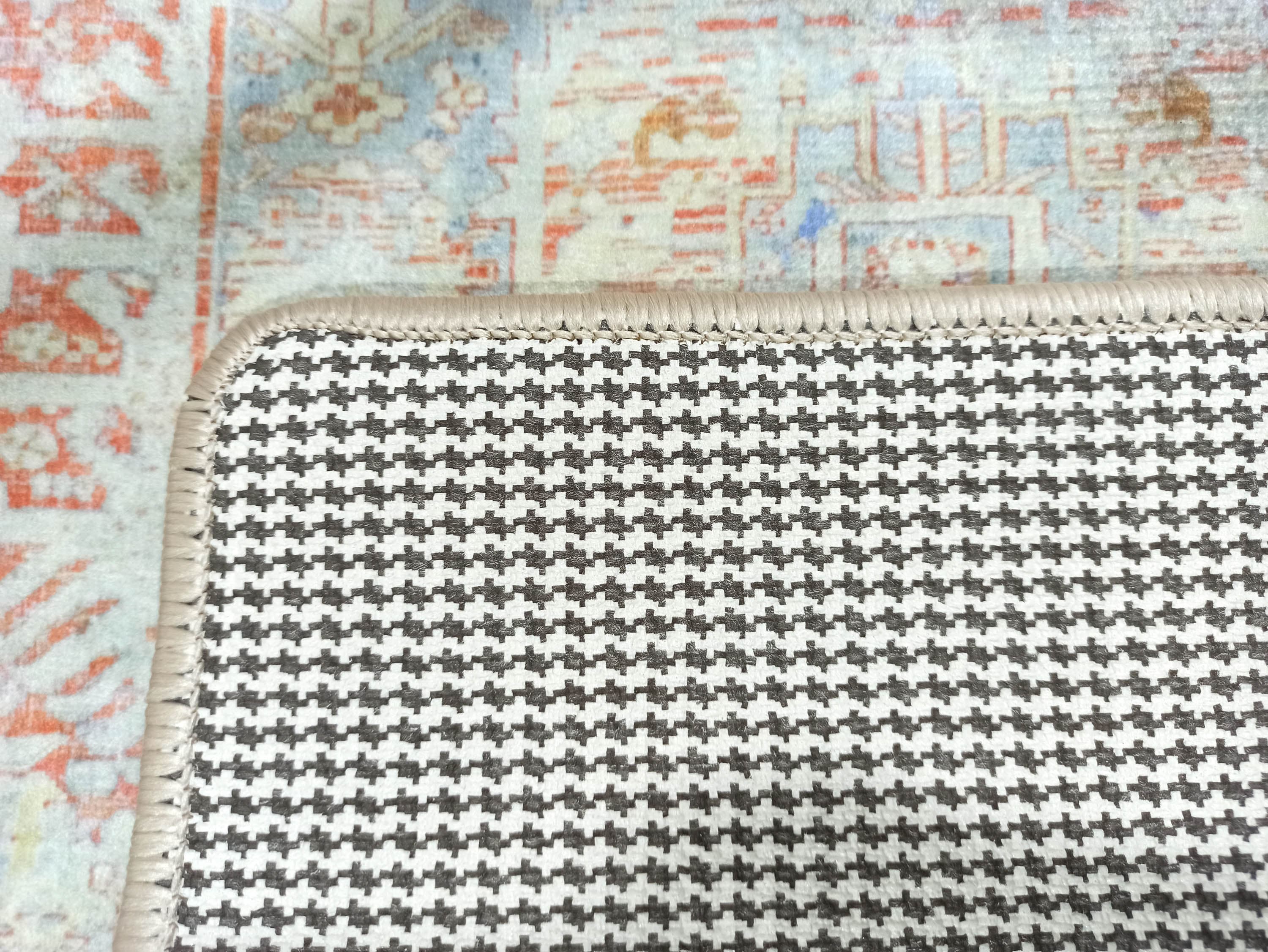 Kyler Faded Blue Orange Persian Small 2x3 Rug