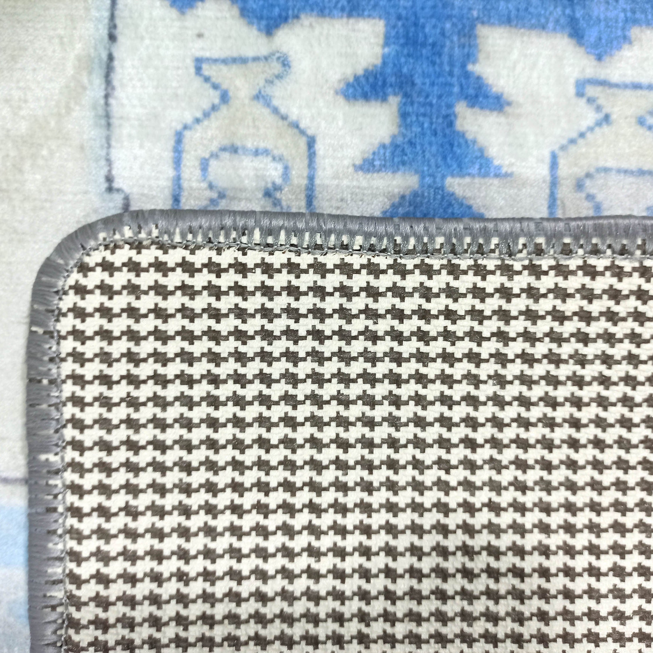 Lani Blue Beige Geometric Turkish 2x3 Rug