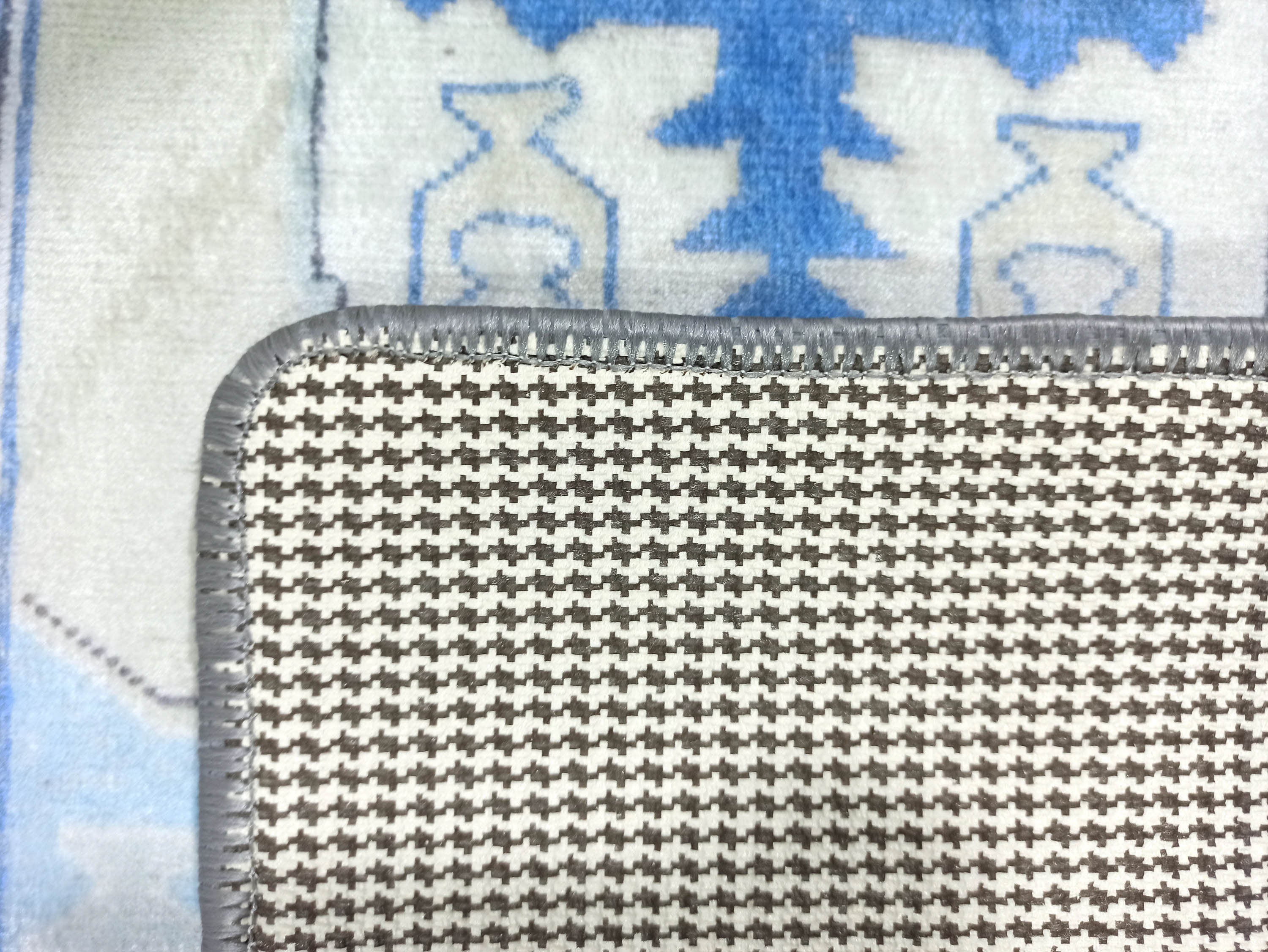 Lani Blue Beige Geometric Turkish 2x3 Rug