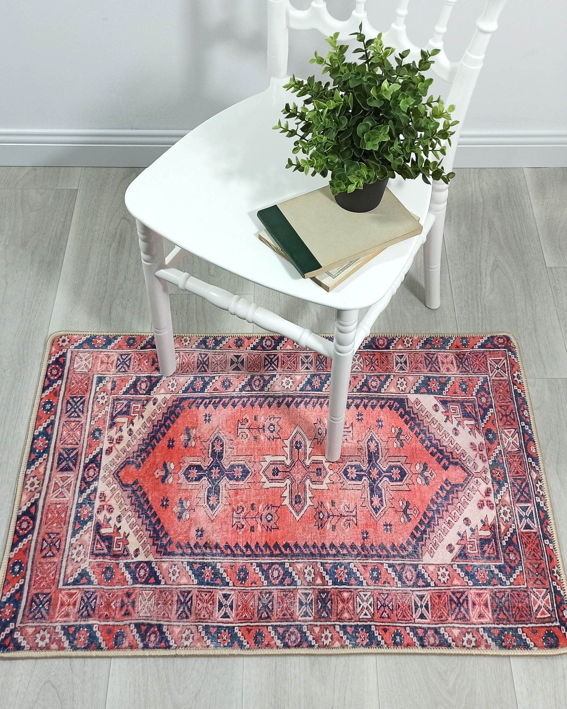Violetta Pink Red Turkish Small 2x3 Rug