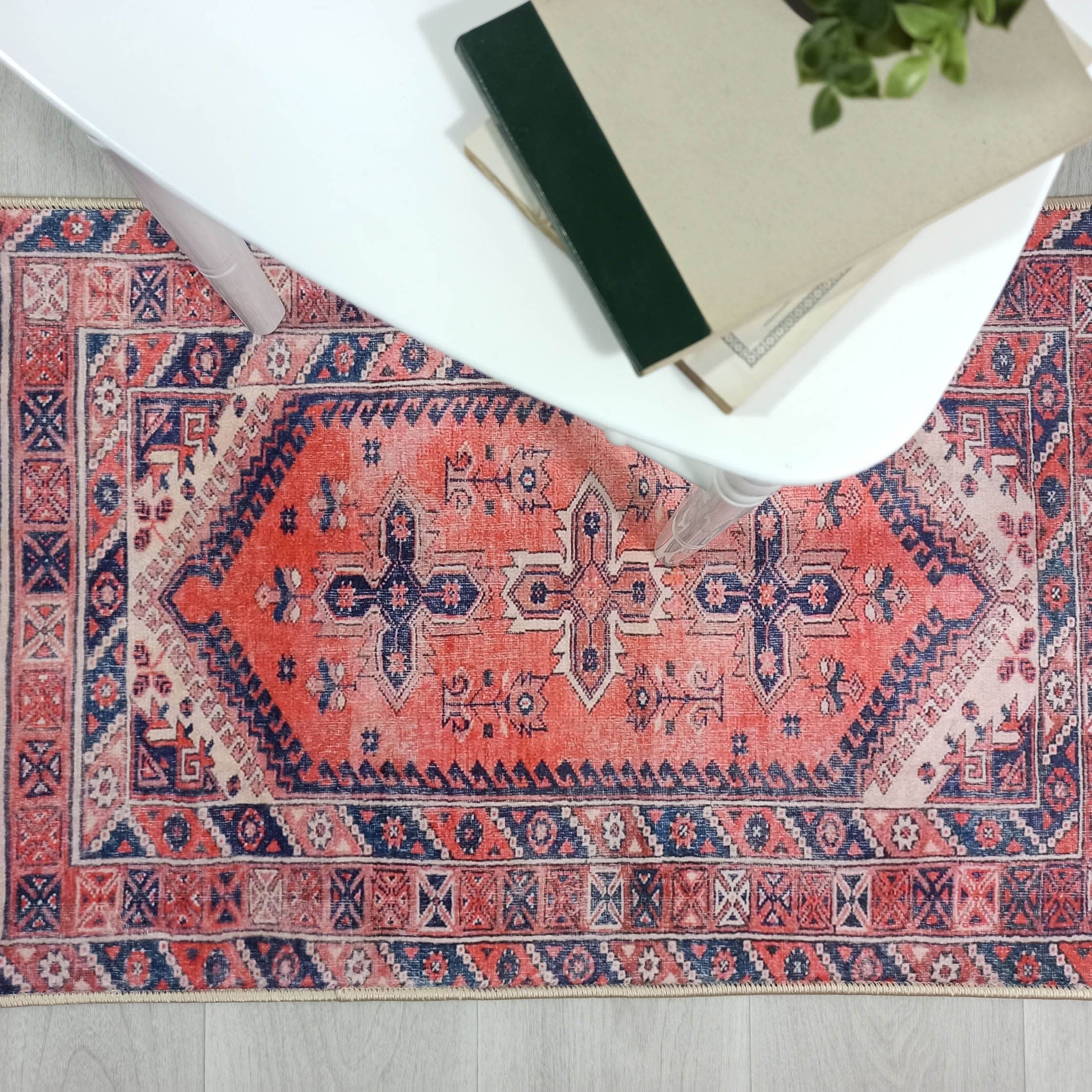 Violetta Pink Red Turkish Small 2x3 Rug