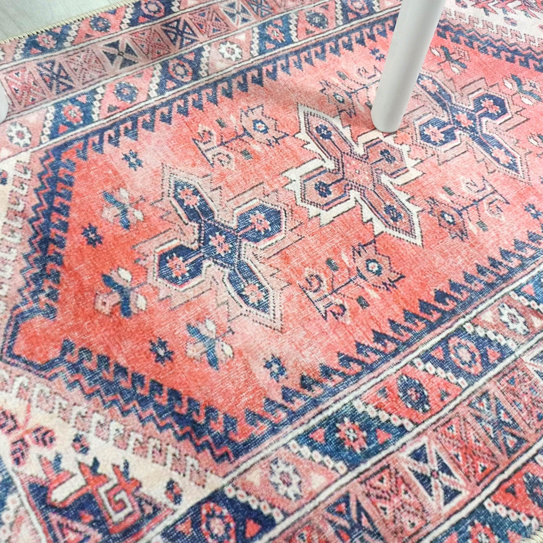 Violetta Pink Red Turkish Small 2x3 Rug