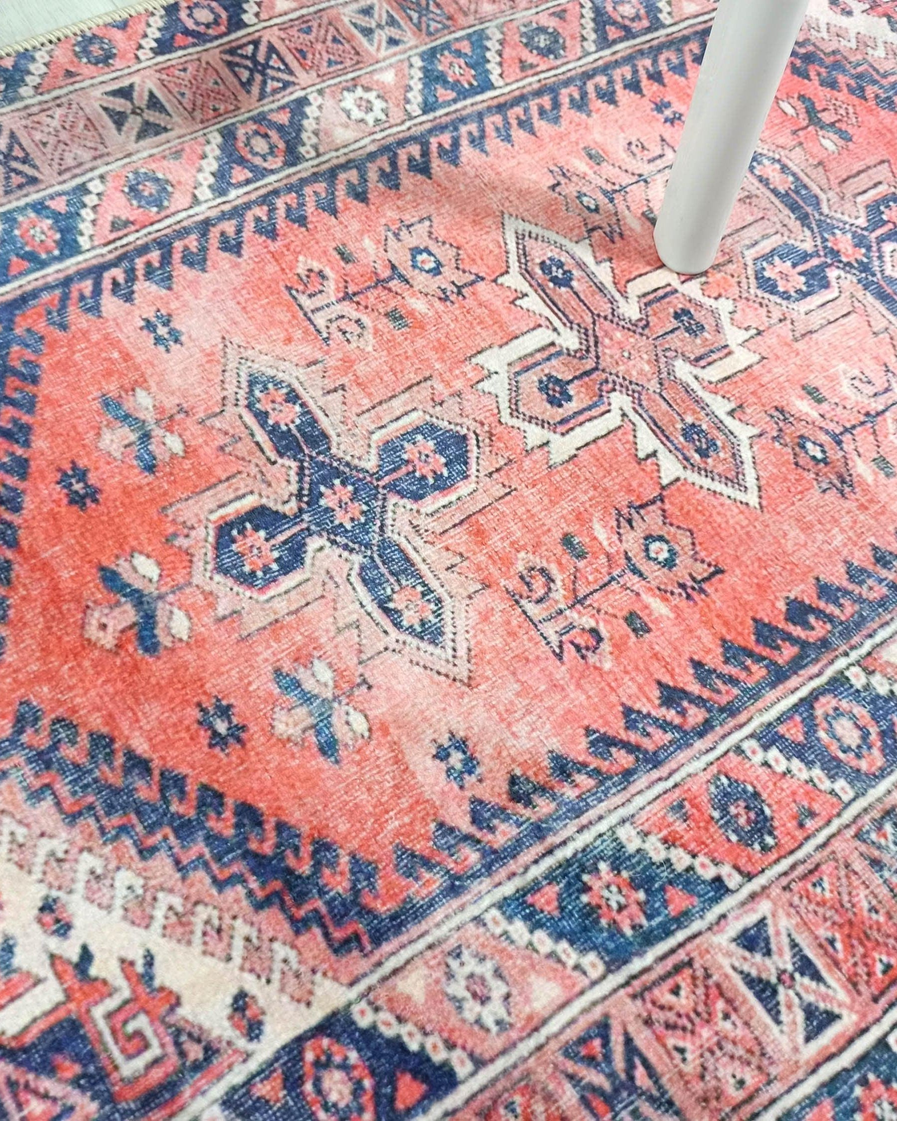 Violetta Pink Red Turkish Small 2x3 Rug