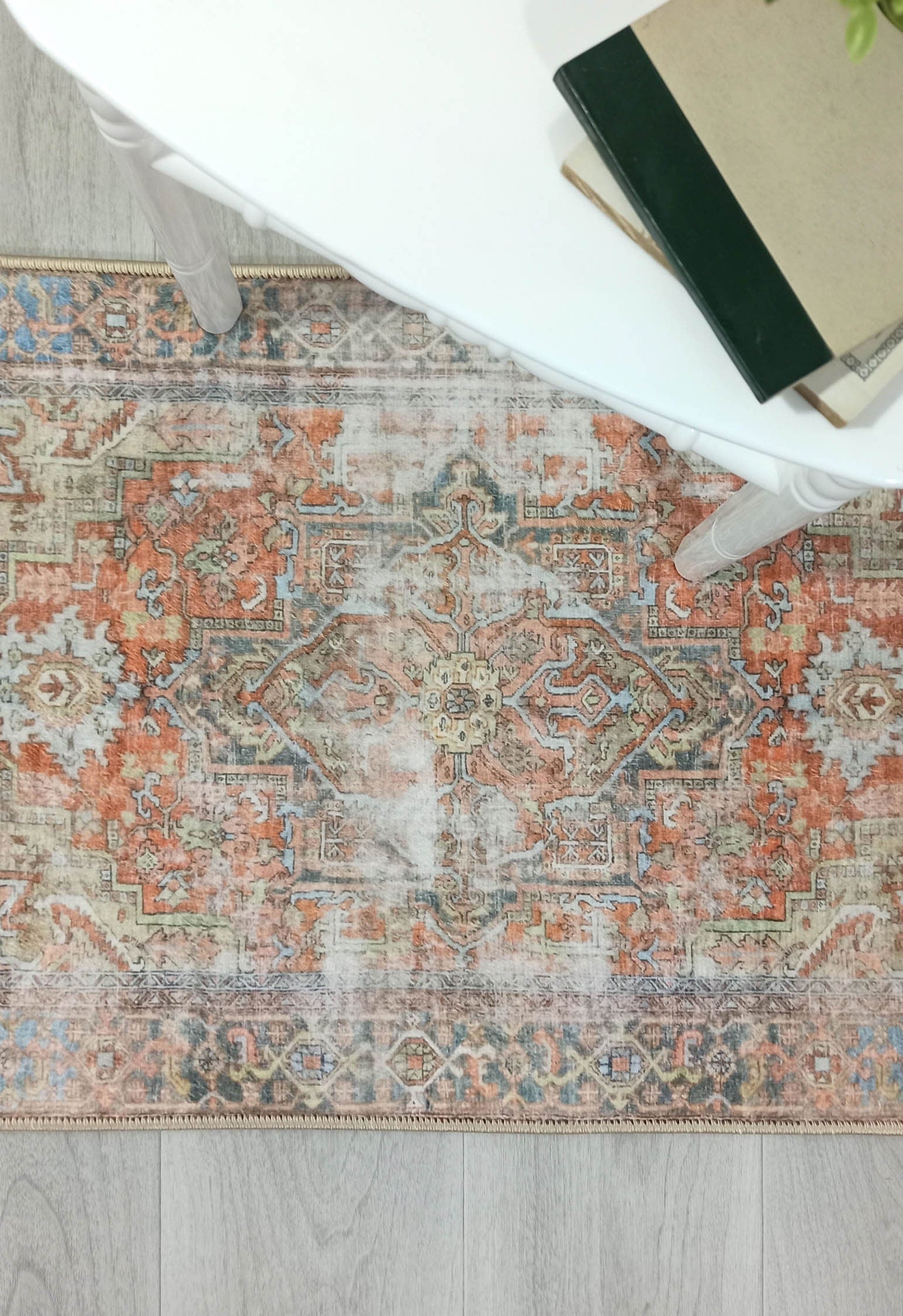 Tinsley Terracotta Blue Persian 2x3 Rug