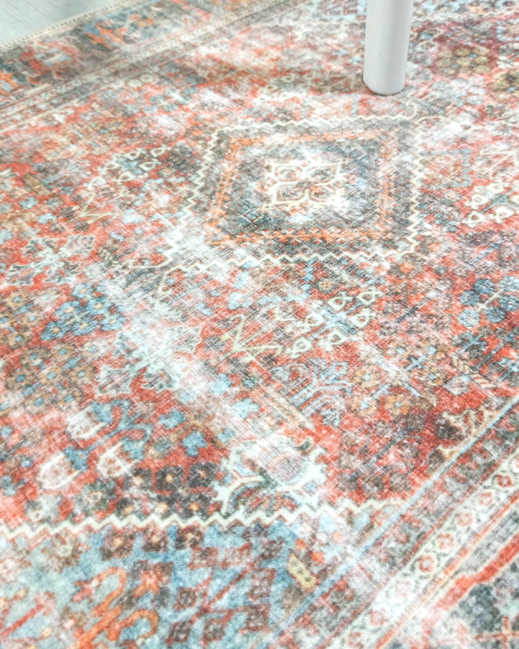 Nirvana Red Terracotta Brown Vintage Persian 2x3 Rug