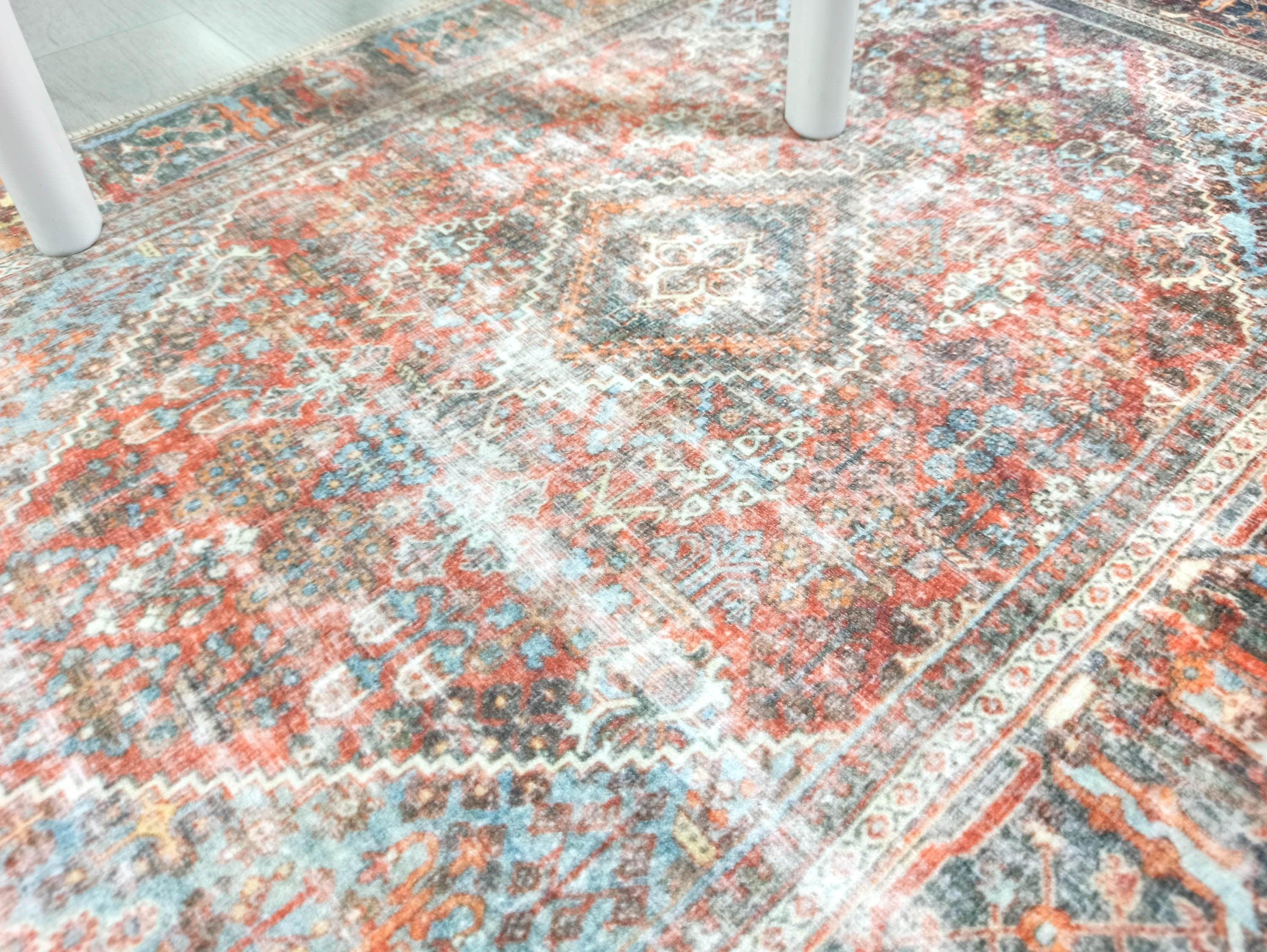 Nirvana Red Terracotta Brown Vintage Persian 2x3 Rug