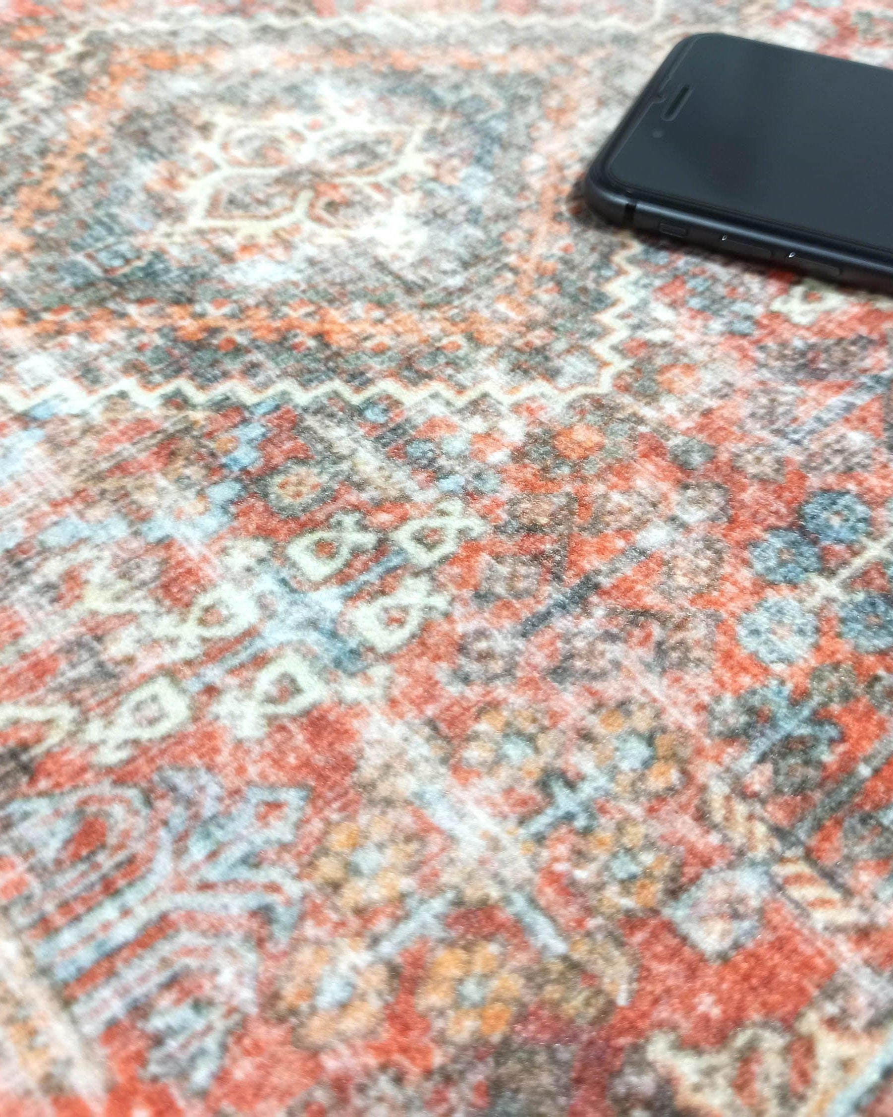 Nirvana Red Terracotta Brown Vintage Persian 2x3 Rug