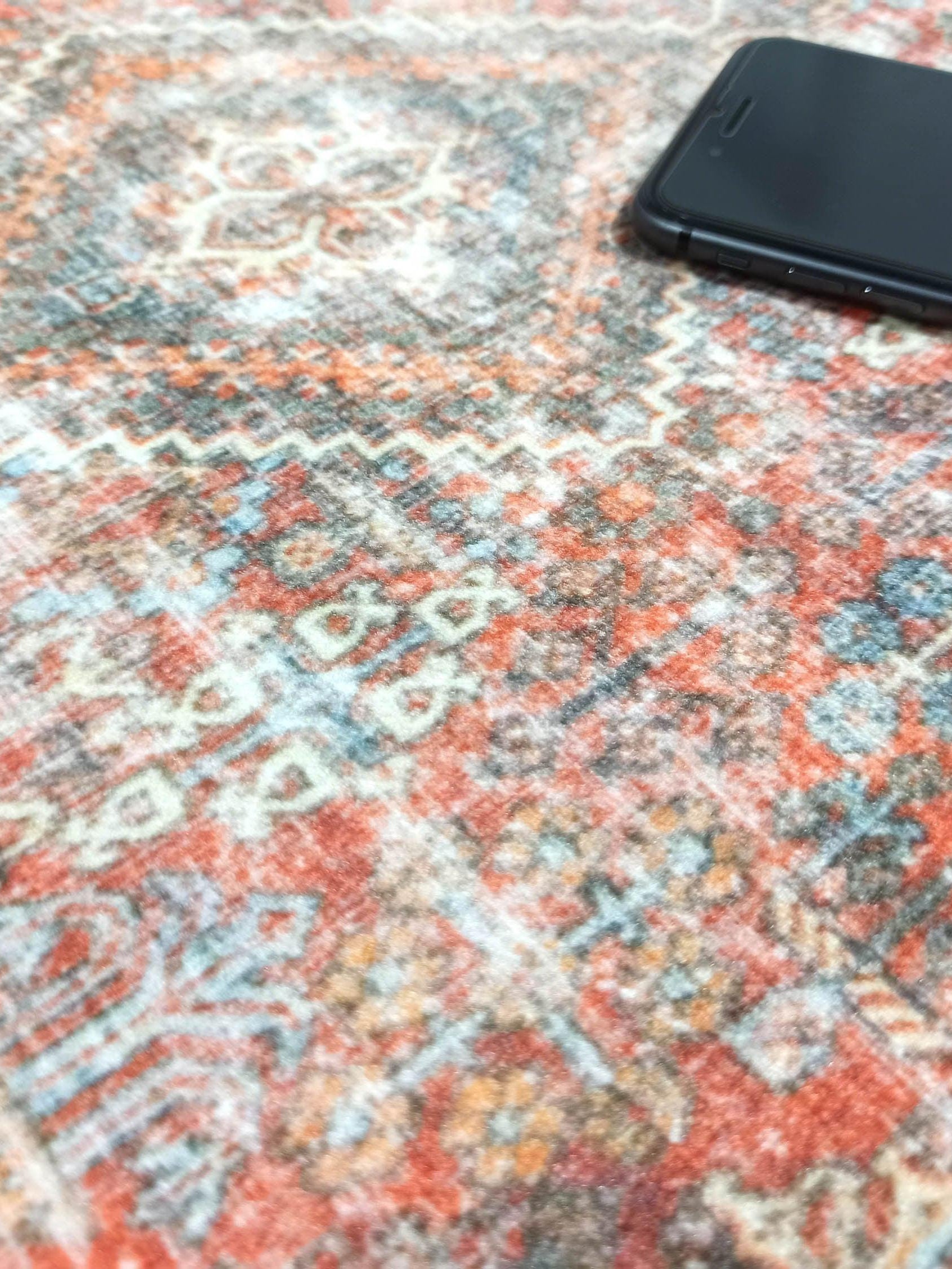 Nirvana Red Terracotta Brown Vintage Persian 2x3 Rug