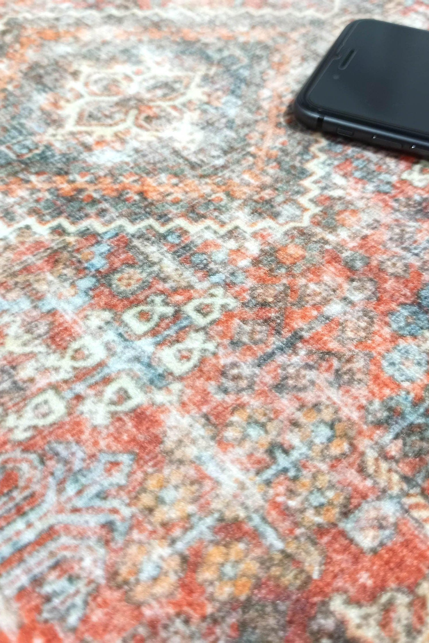 Nirvana Red Terracotta Brown Vintage Persian 2x3 Rug