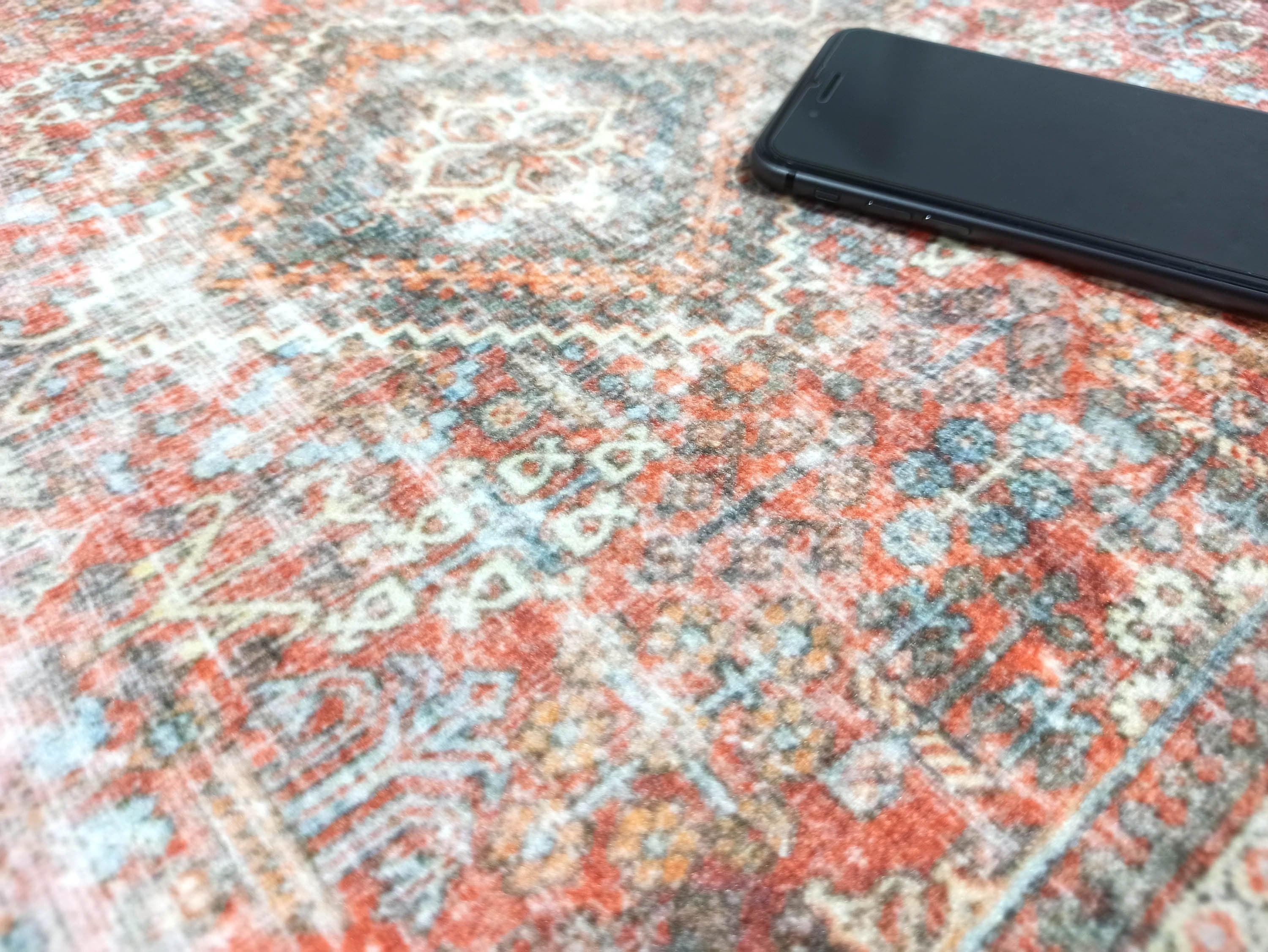 Nirvana Red Terracotta Brown Vintage Persian 2x3 Rug