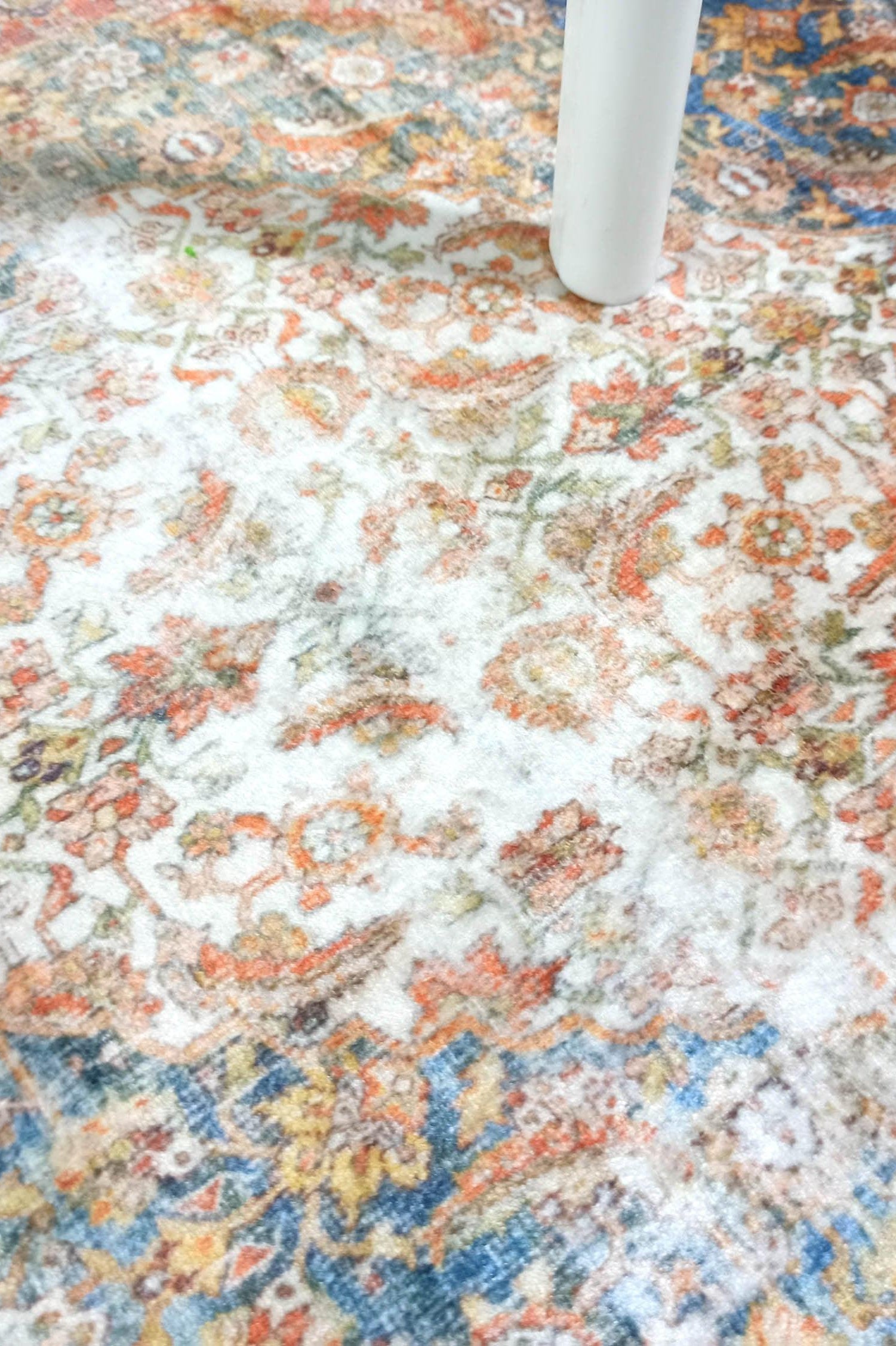 Lexa Terracotta Blue Oriental Persian 2x3 Rug