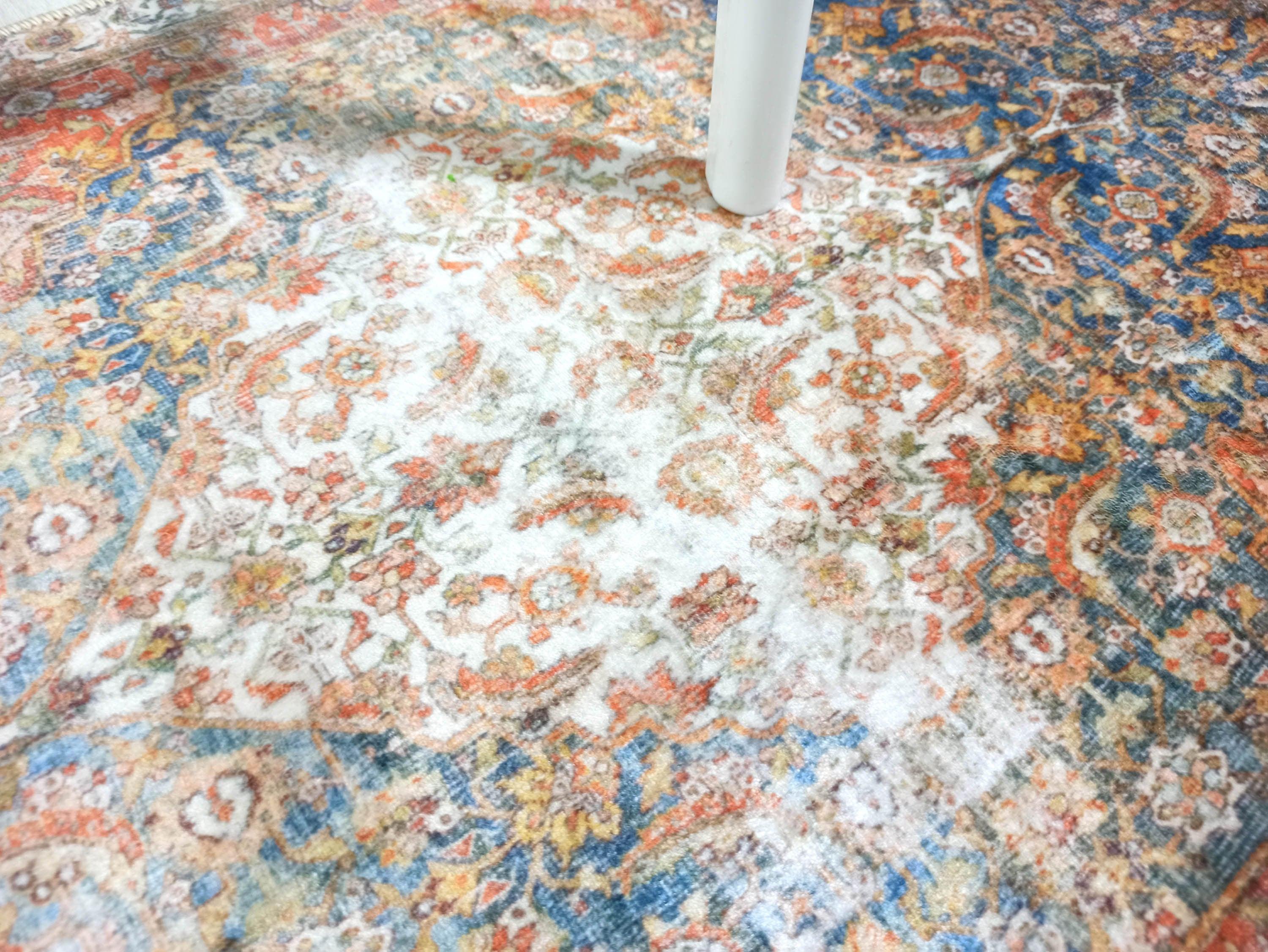 Lexa Terracotta Blue Oriental Persian 2x3 Rug