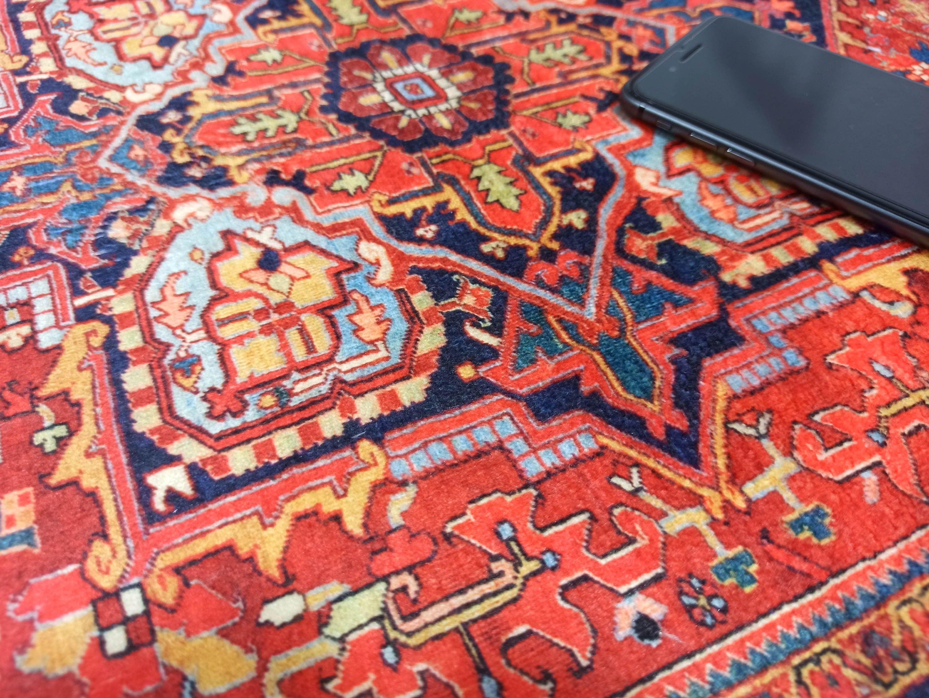 Gesina Red Coral Blue Turkish 2x3 Rug
