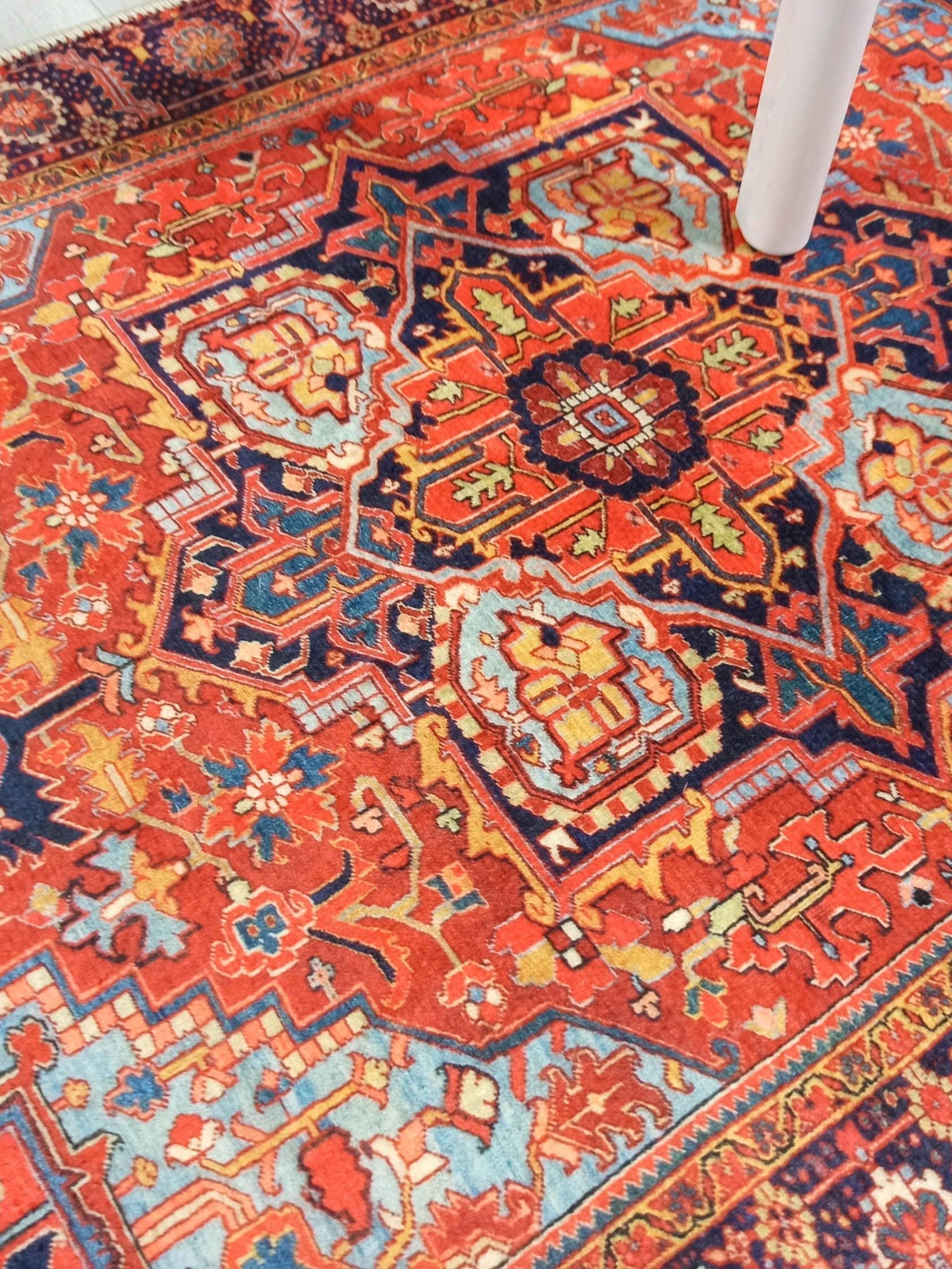 Gesina Red Coral Blue Turkish 2x3 Rug