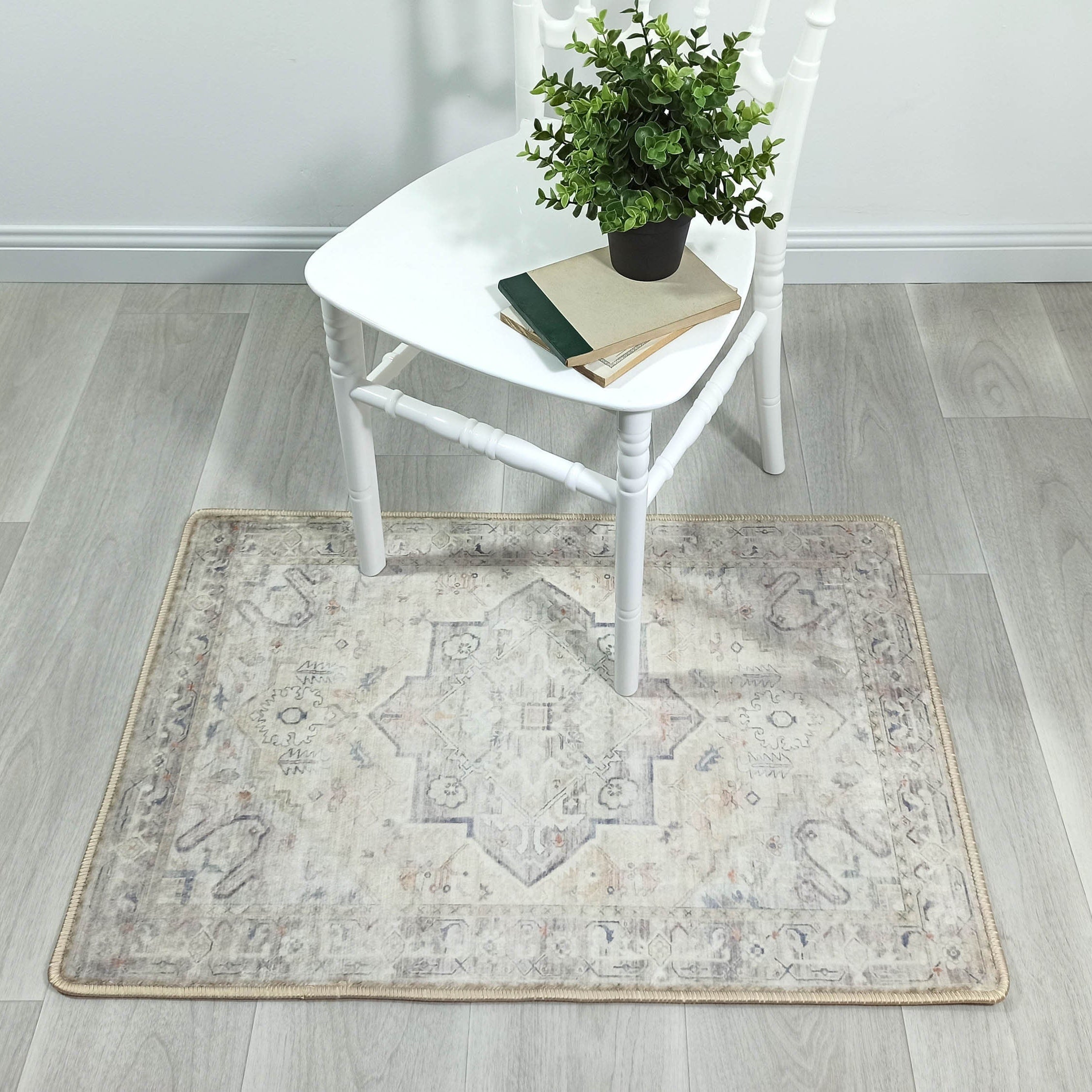 Kinzlee Neutral Beige Persian 2x3 Rug