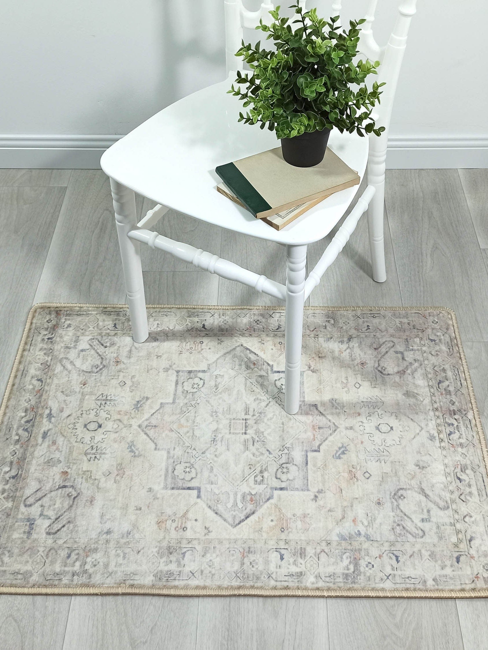Kinzlee Neutral Beige Persian 2x3 Rug