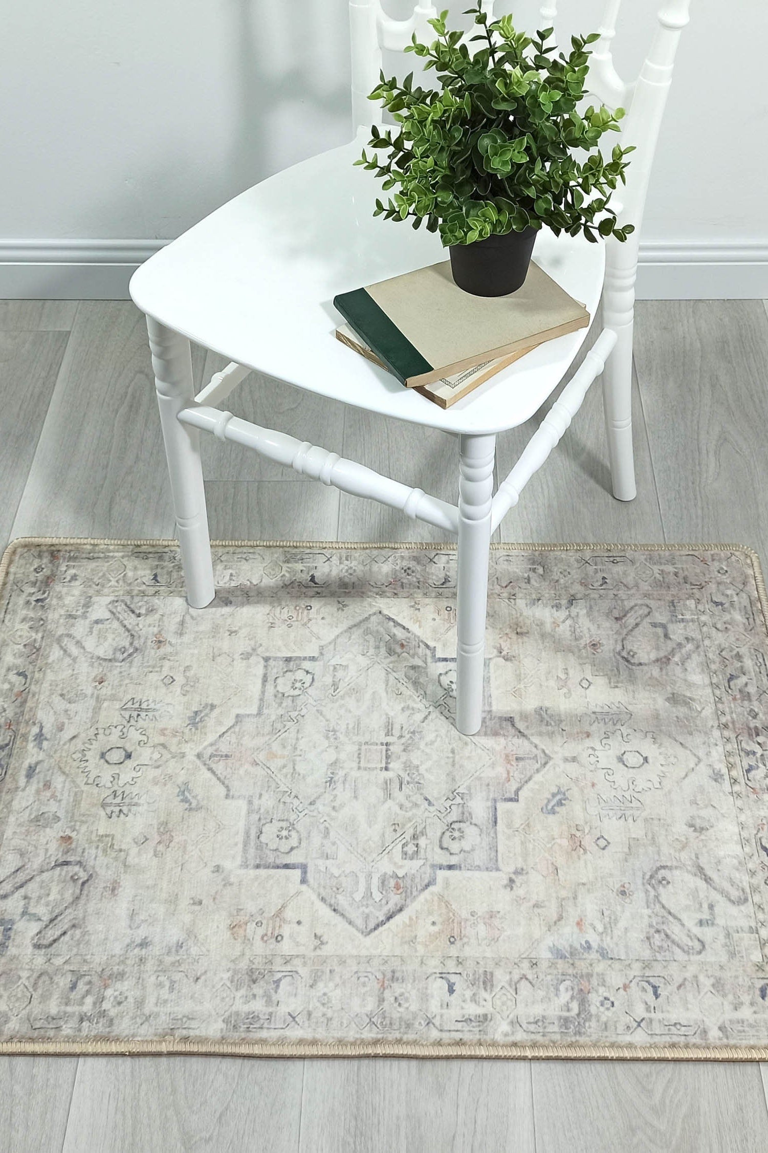 Kinzlee Neutral Beige Persian 2x3 Rug