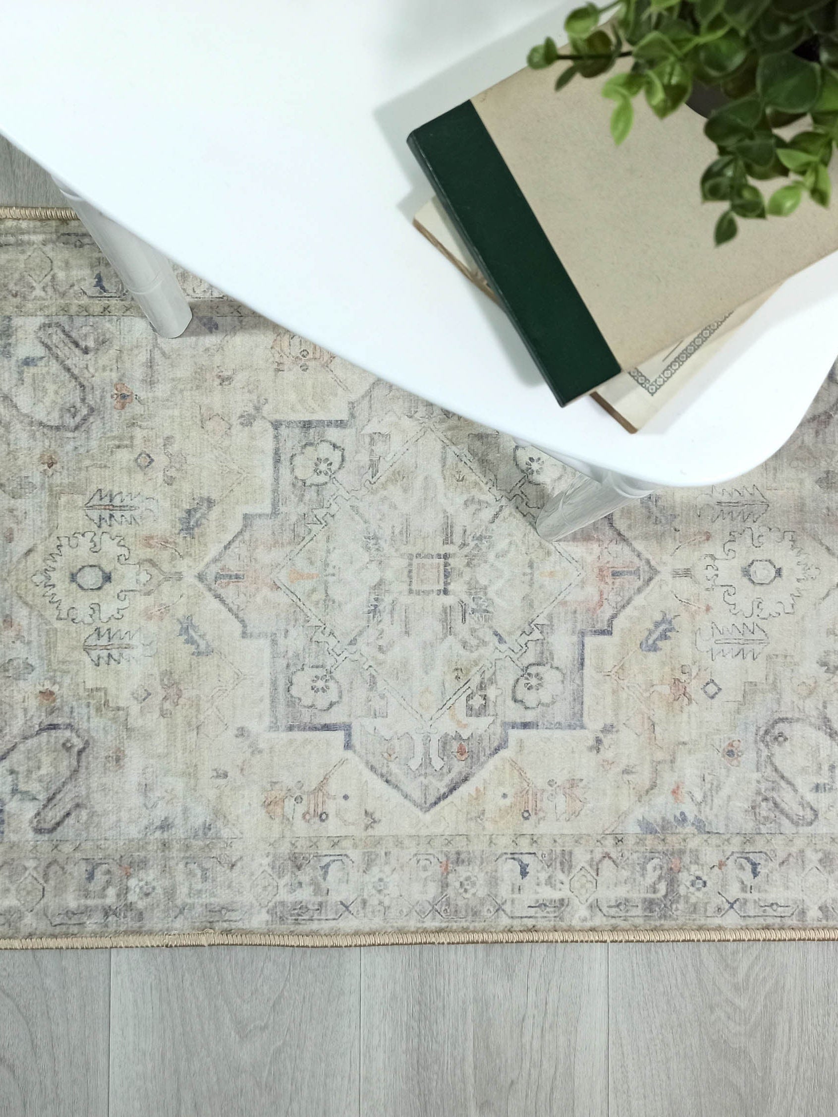 Kinzlee Neutral Beige Persian 2x3 Rug