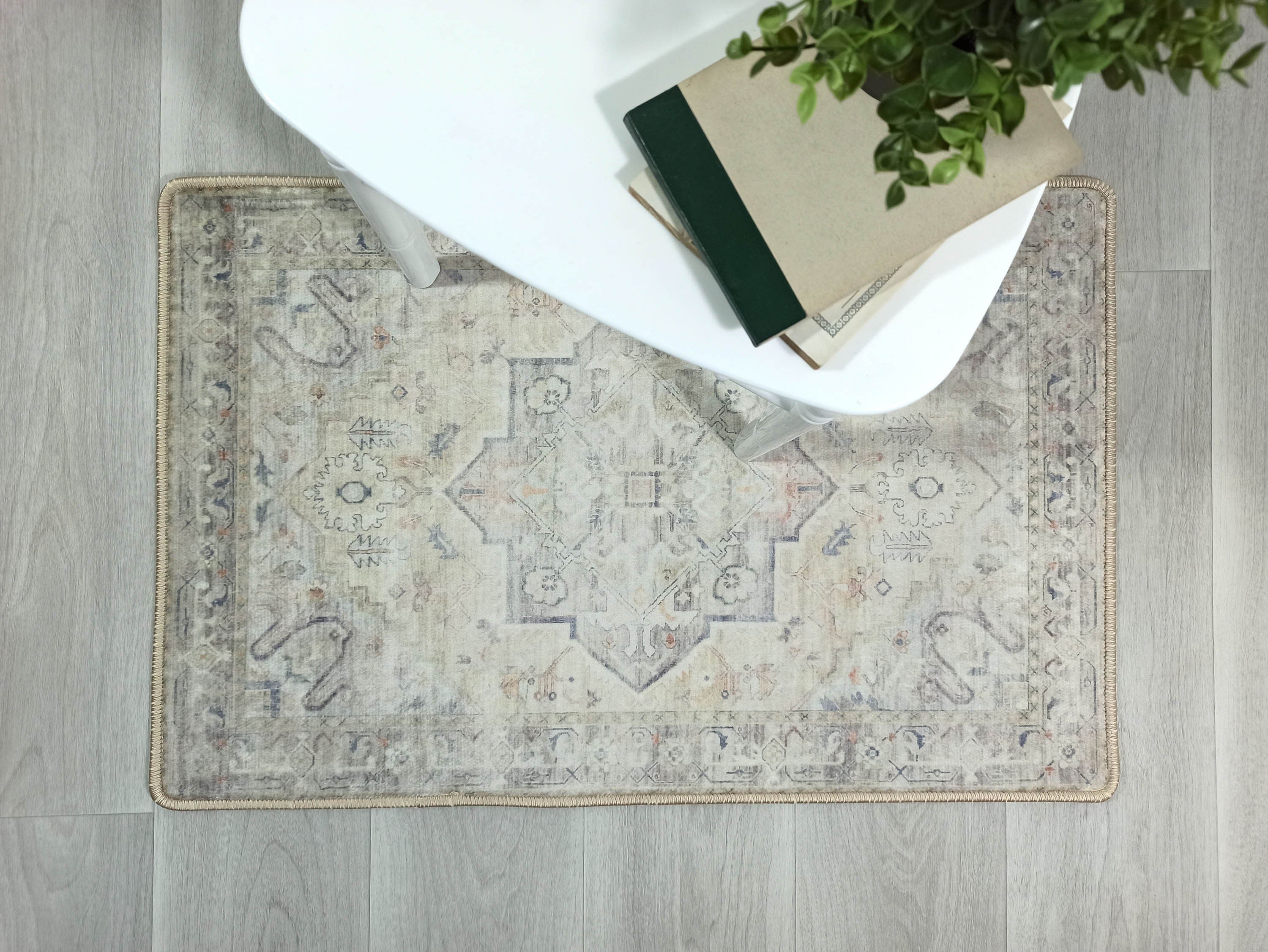 Kinzlee Neutral Beige Persian 2x3 Rug