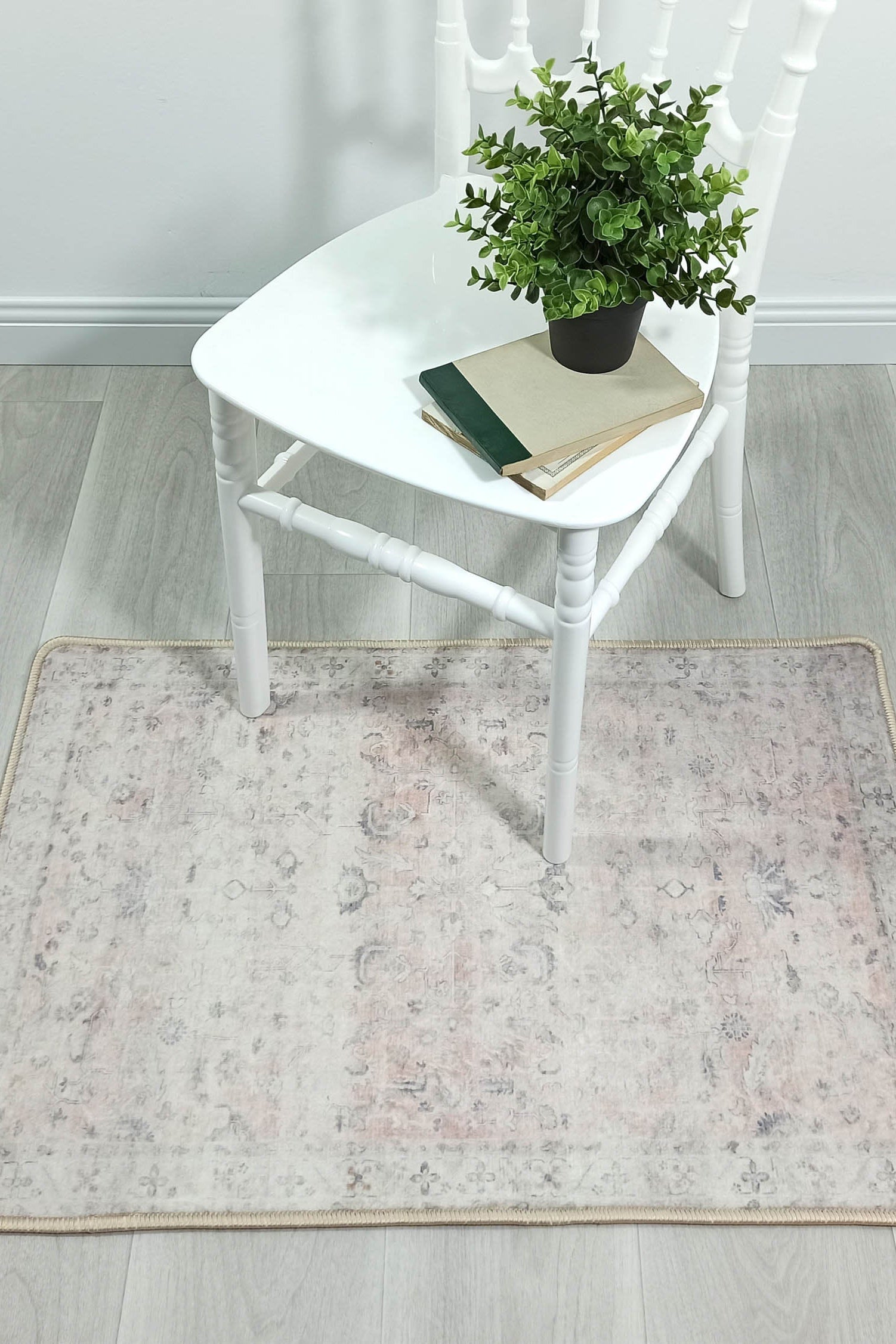 Azalea Neutral Beige Blush Orange Oushak 2x3 Rug