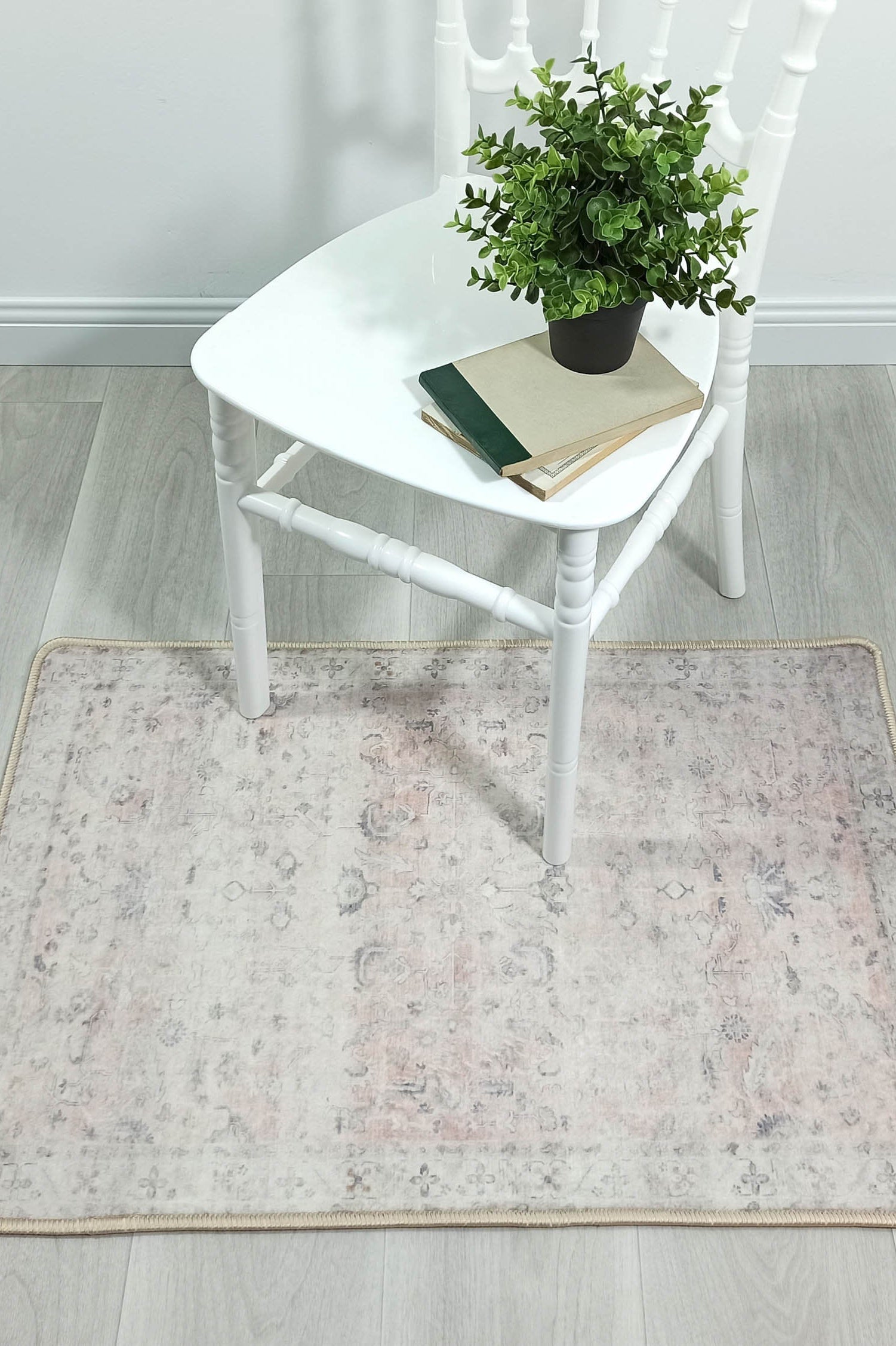 Azalea Neutral Beige Blush Orange Oushak 2x3 Rug