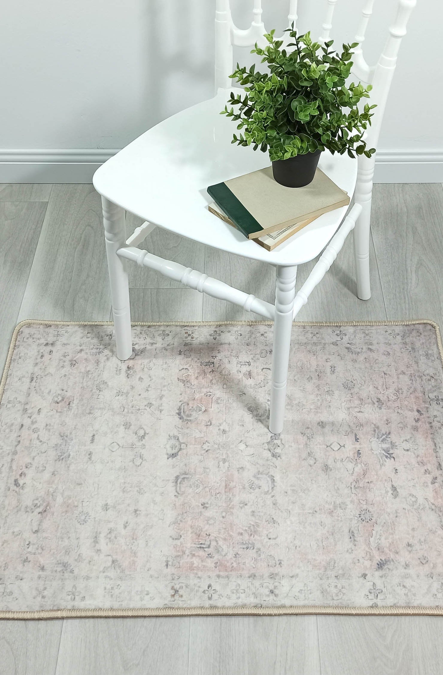 Azalea Neutral Beige Blush Orange Oushak 2x3 Rug