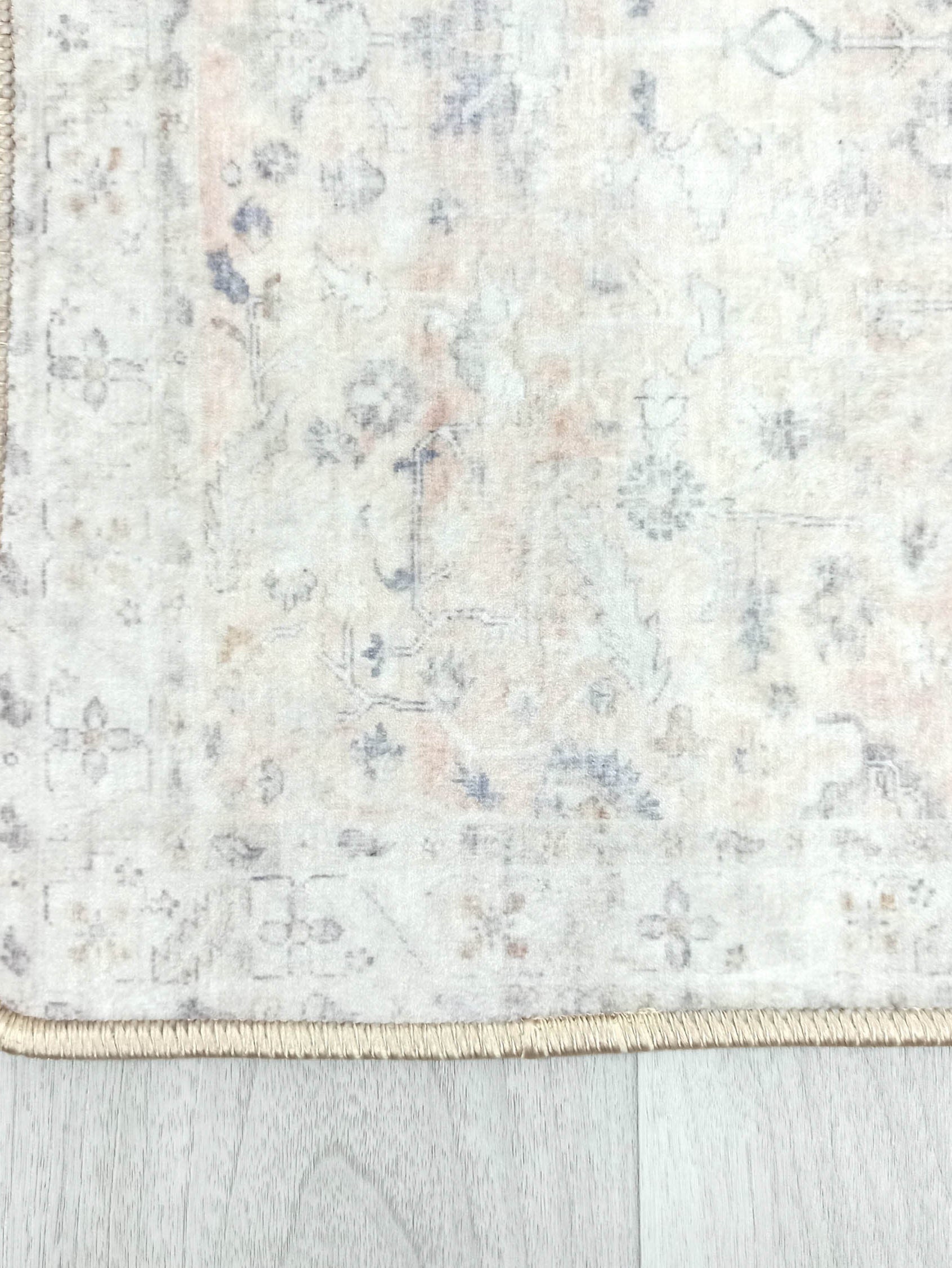 Azalea Neutral Beige Blush Orange Oushak 2x3 Rug