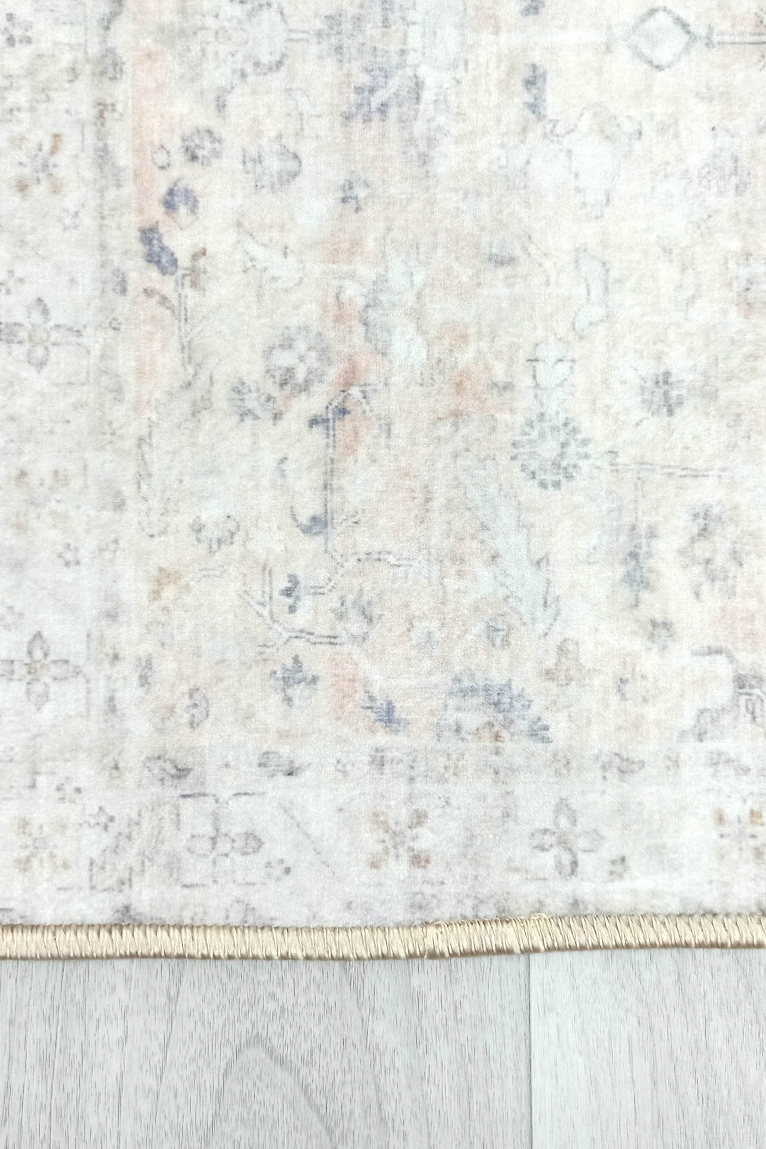 Azalea Neutral Beige Blush Orange Oushak 2x3 Rug