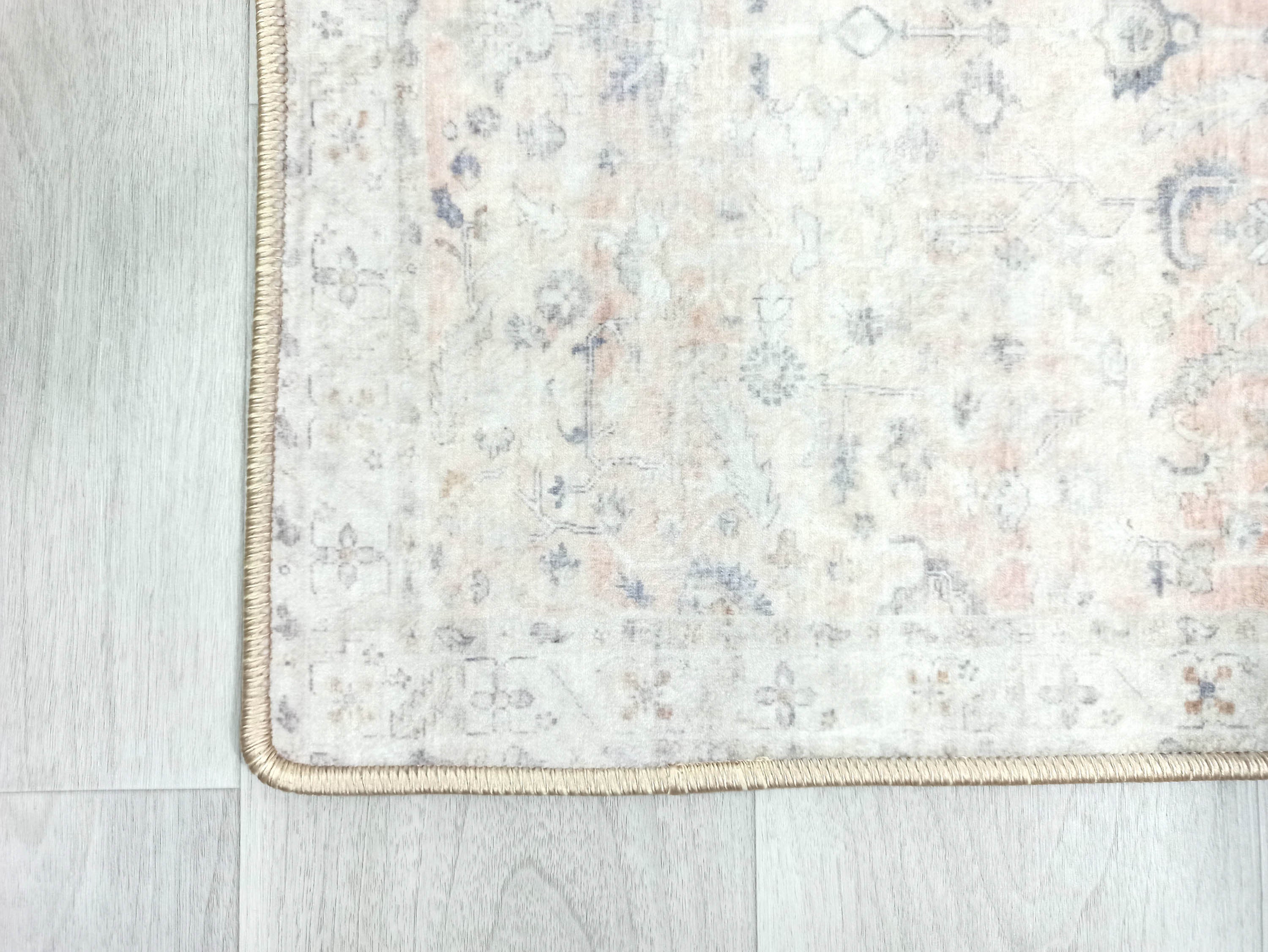 Azalea Neutral Beige Blush Orange Oushak 2x3 Rug