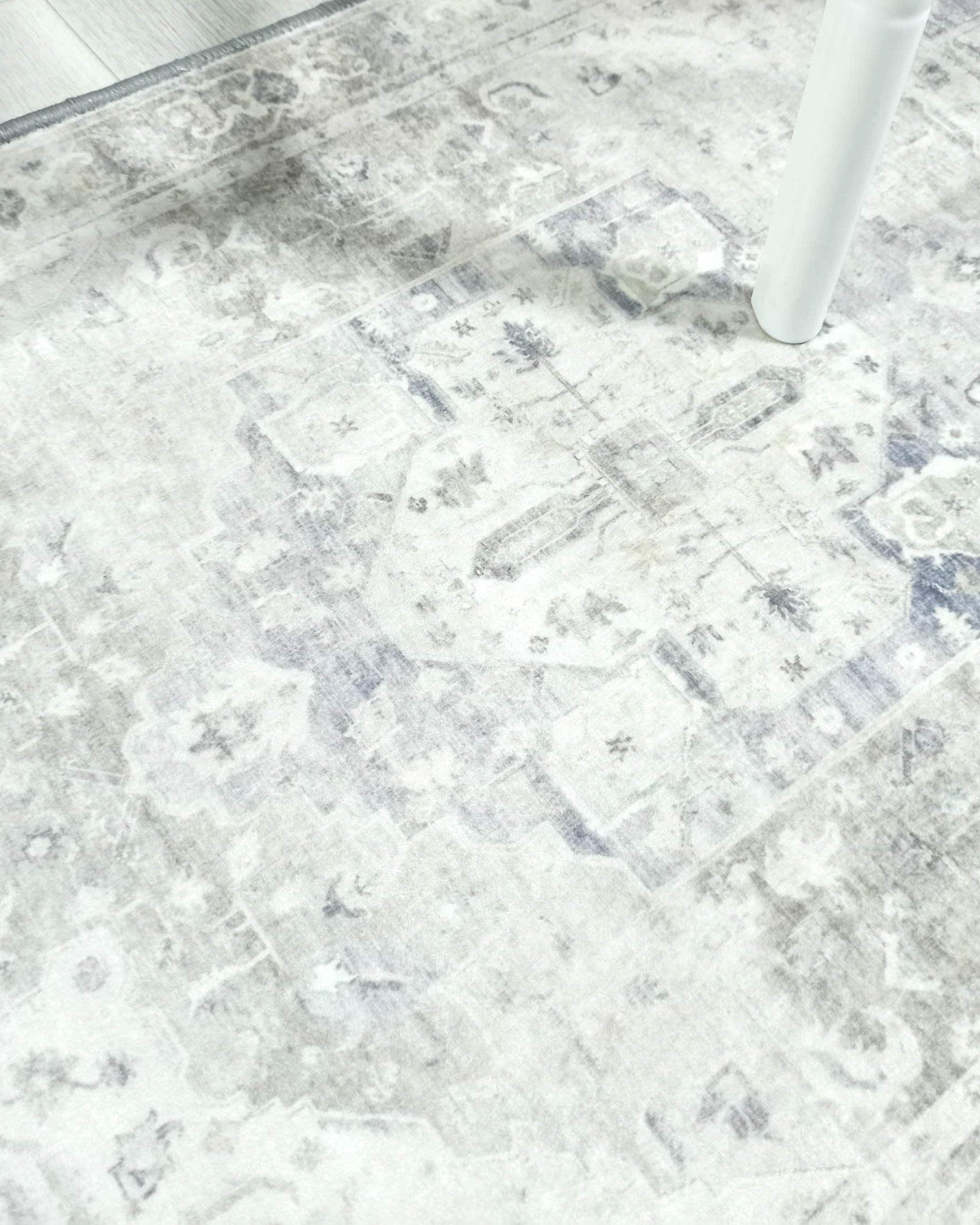 Landy Neutral Gray Heriz Persian 2x3 Rug