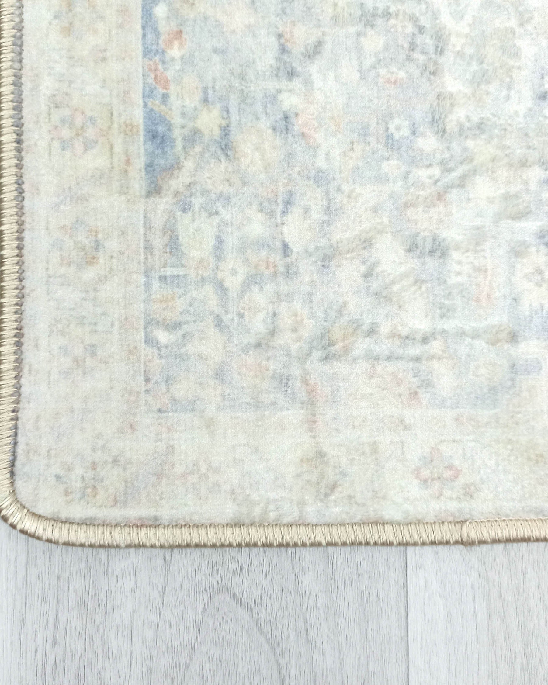 Londyn Neutral Faded Navy Blue Oushak Small 2x3 Rug