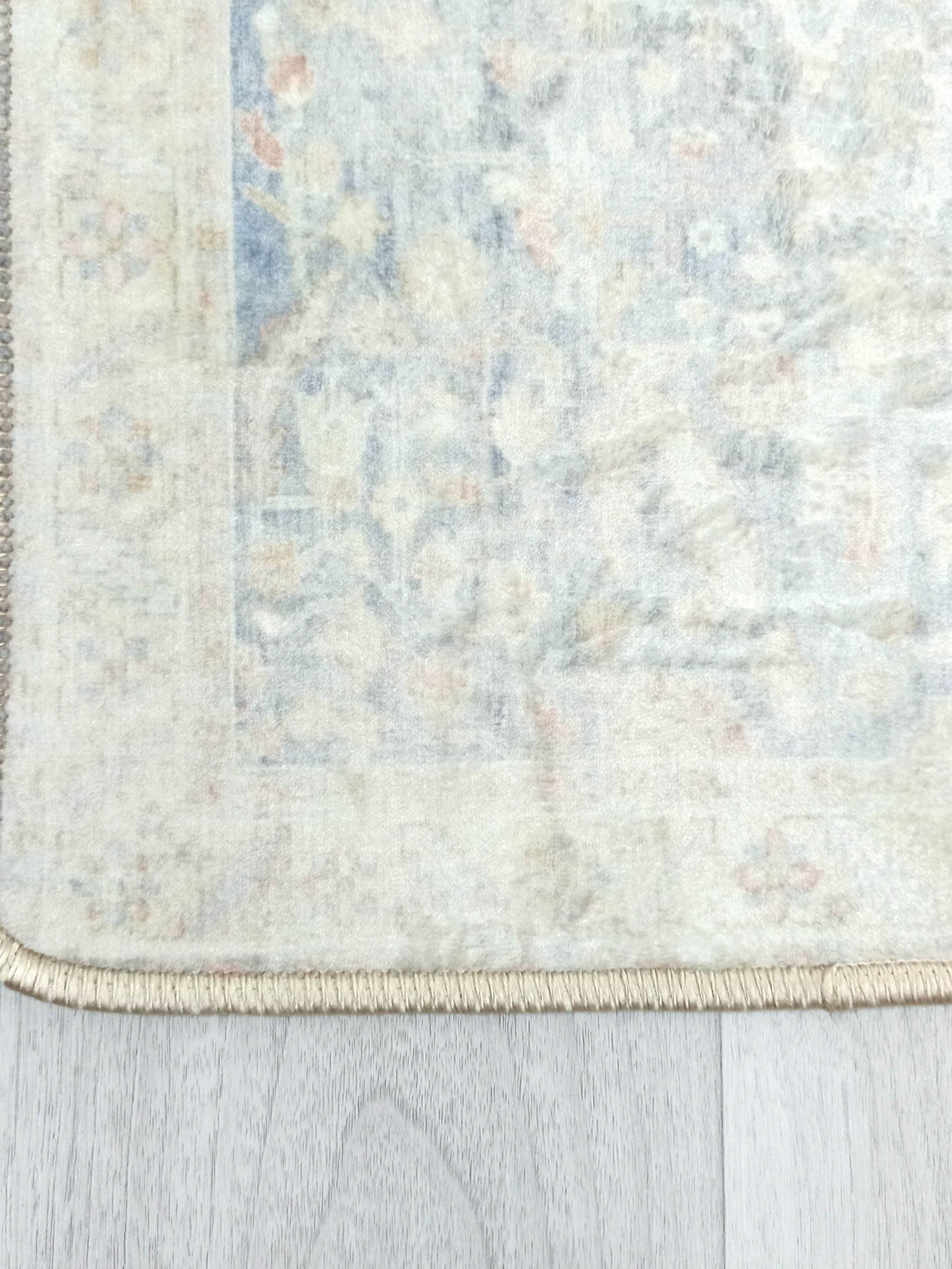 Londyn Neutral Faded Navy Blue Oushak Small 2x3 Rug