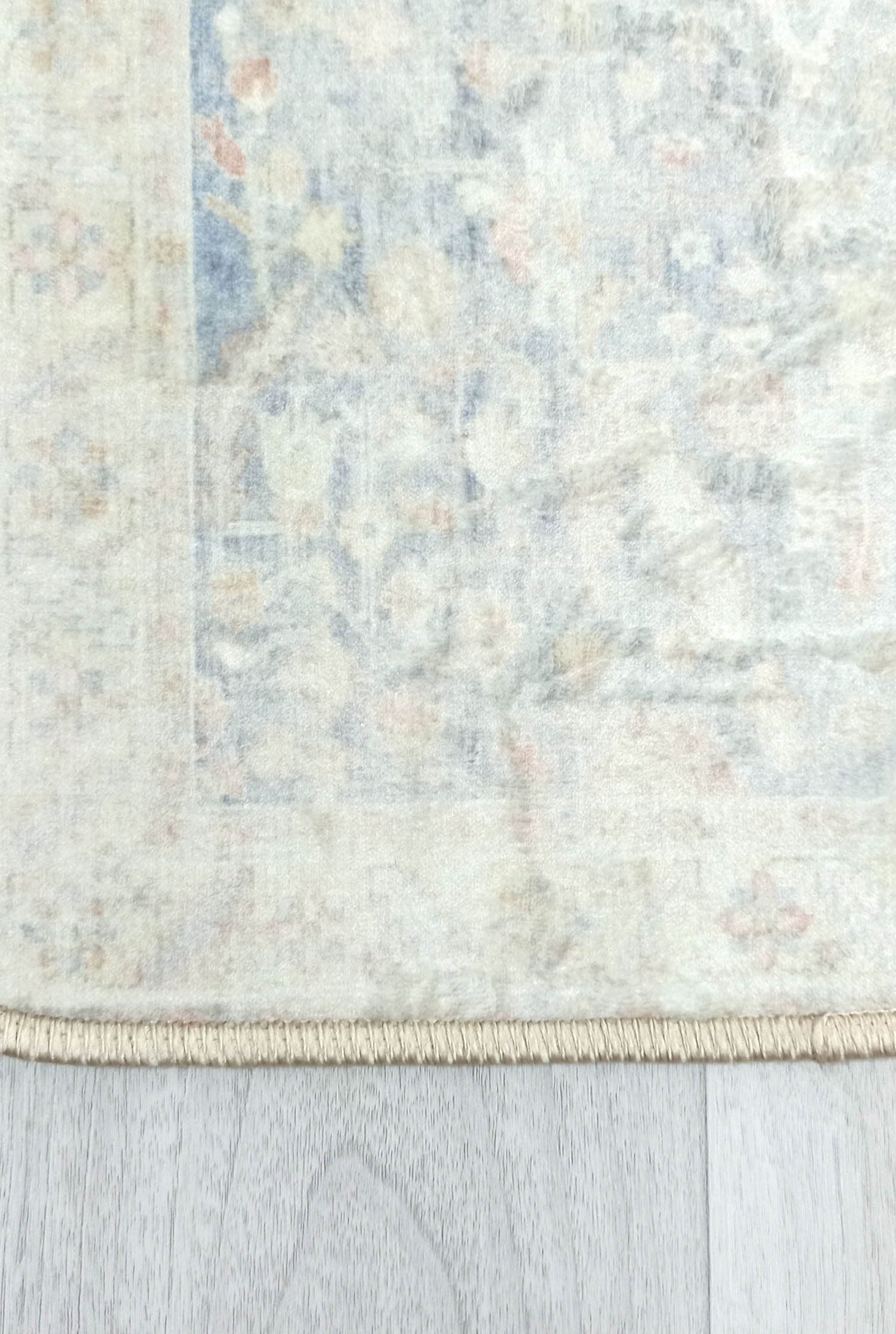 Londyn Neutral Faded Navy Blue Oushak Small 2x3 Rug