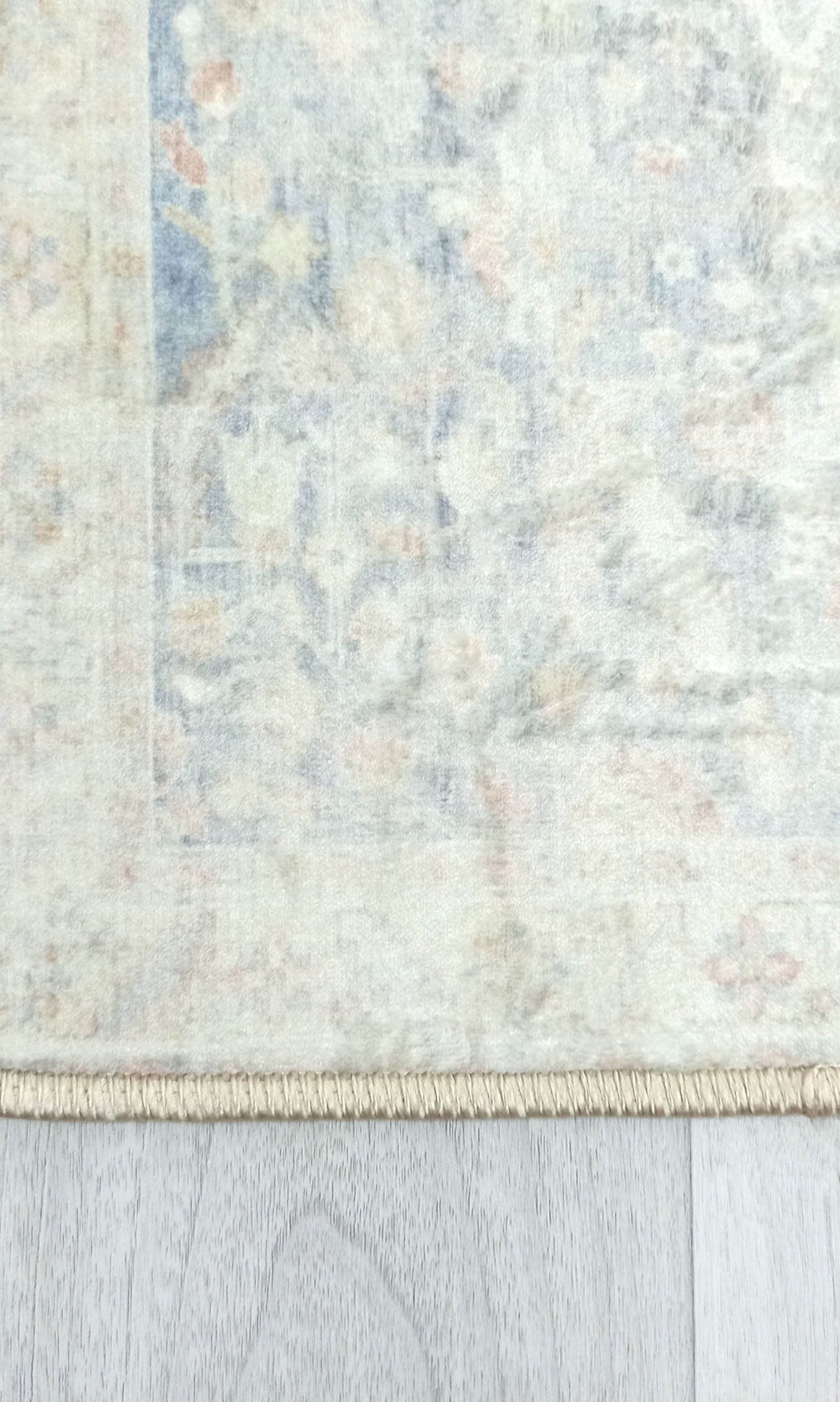 Londyn Neutral Faded Navy Blue Oushak Small 2x3 Rug