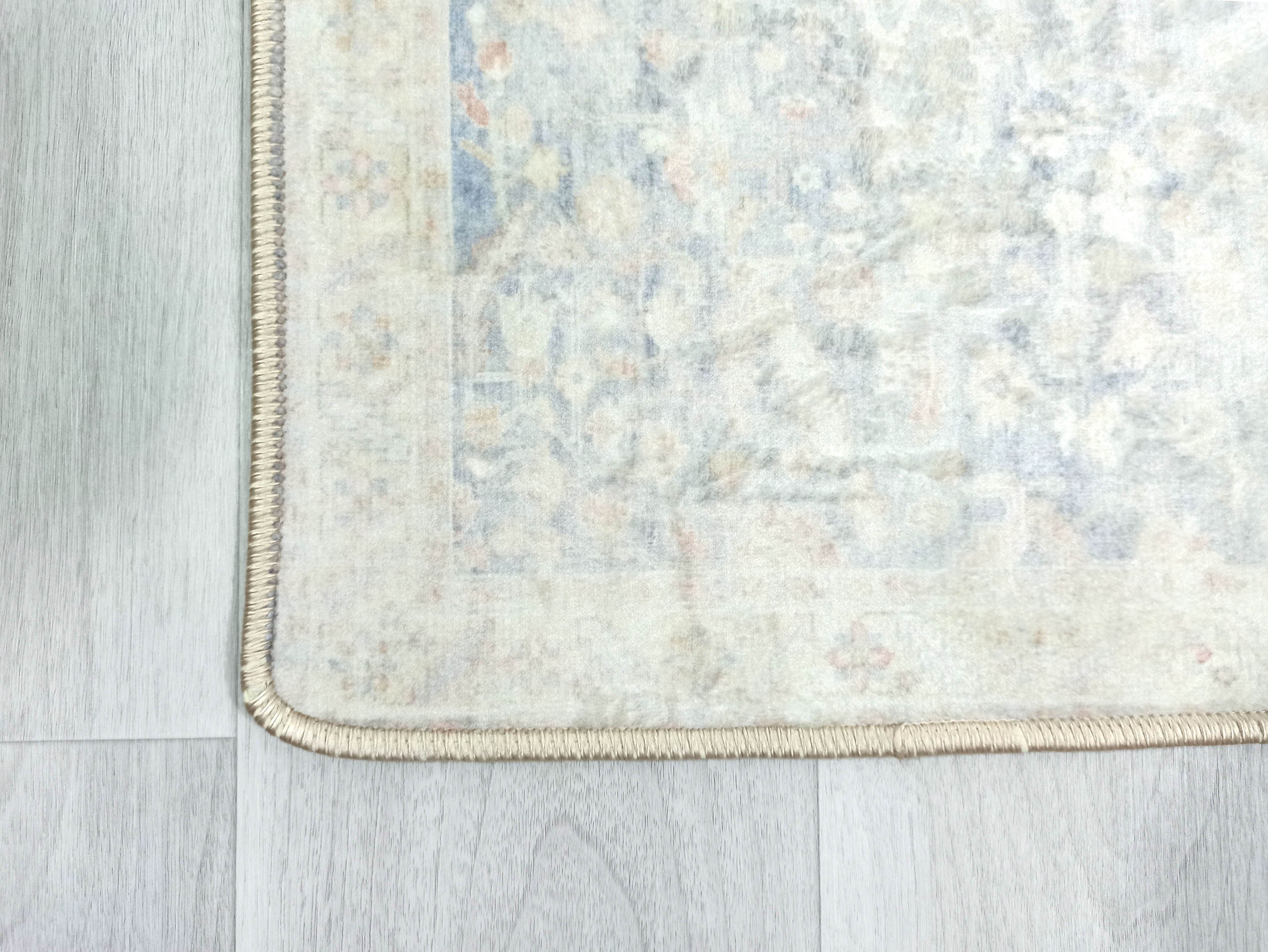 Londyn Neutral Faded Navy Blue Oushak Small 2x3 Rug
