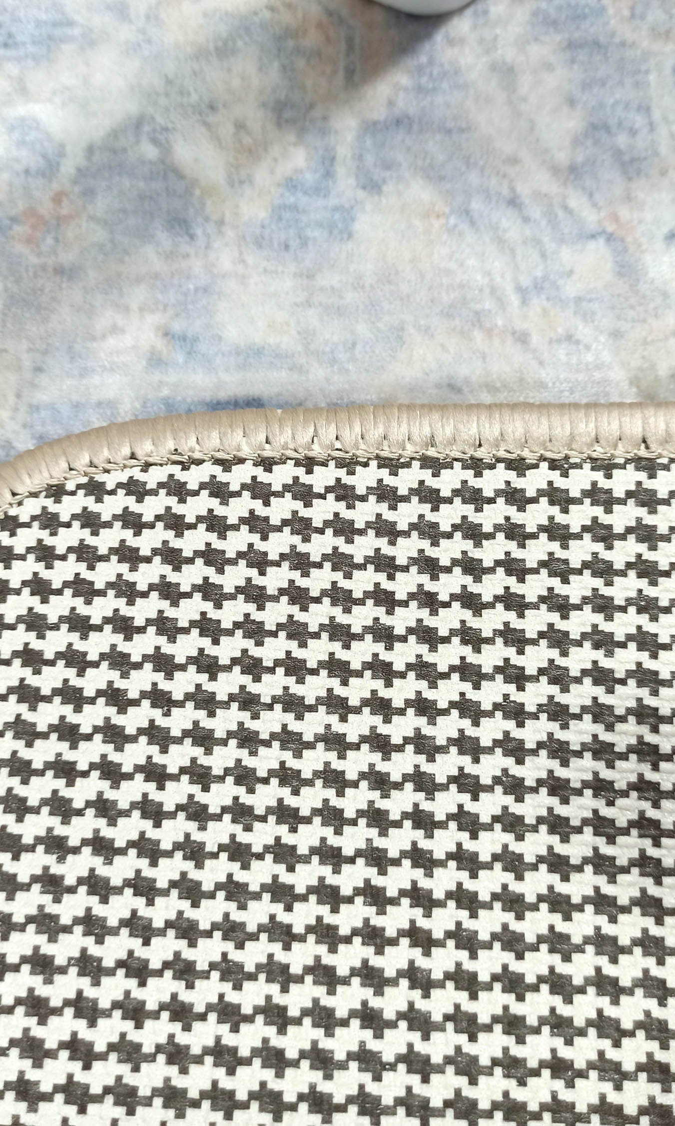 Londyn Neutral Faded Navy Blue Oushak Small 2x3 Rug