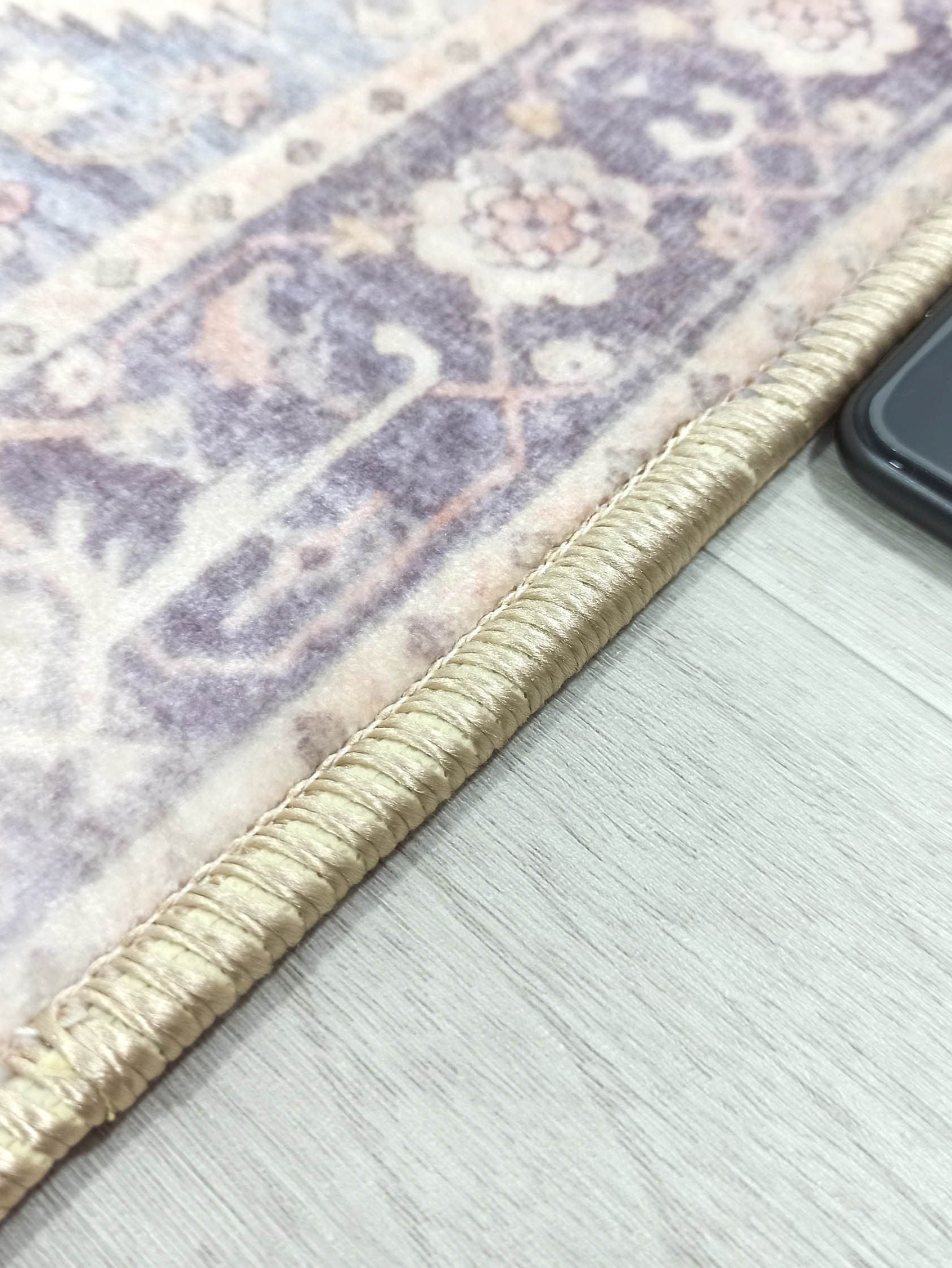 Mayven Neutral Beige Lavender Heriz Persian 2x3 Rug