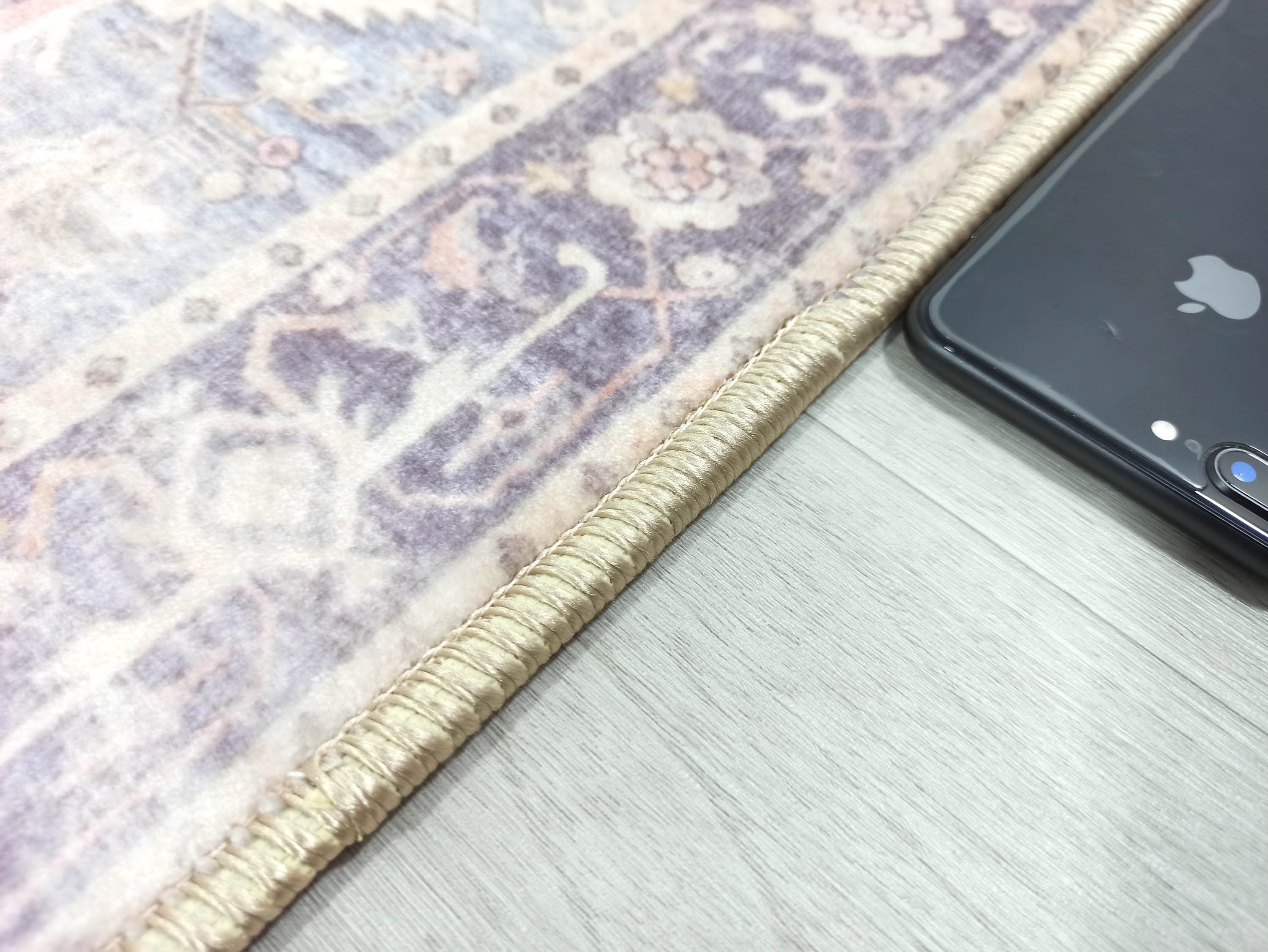 Mayven Neutral Beige Lavender Heriz Persian 2x3 Rug