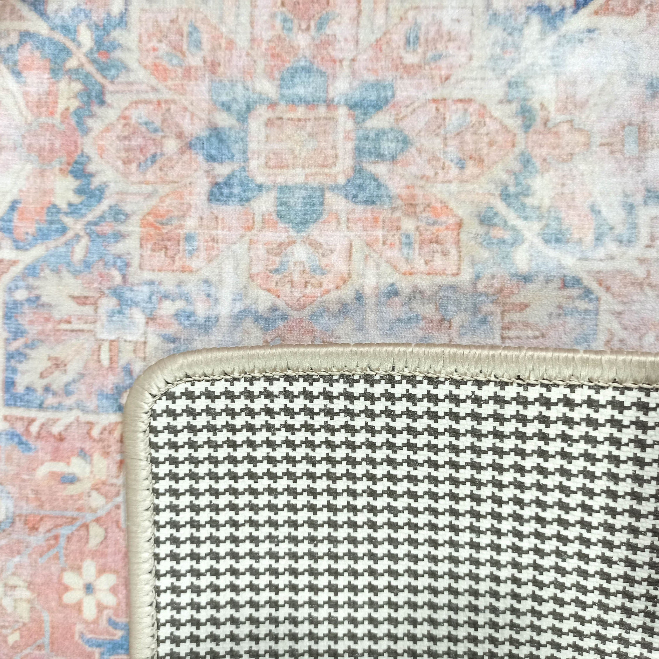 Eliza Faded Red Orange Blue Turkish 2x3 Rug