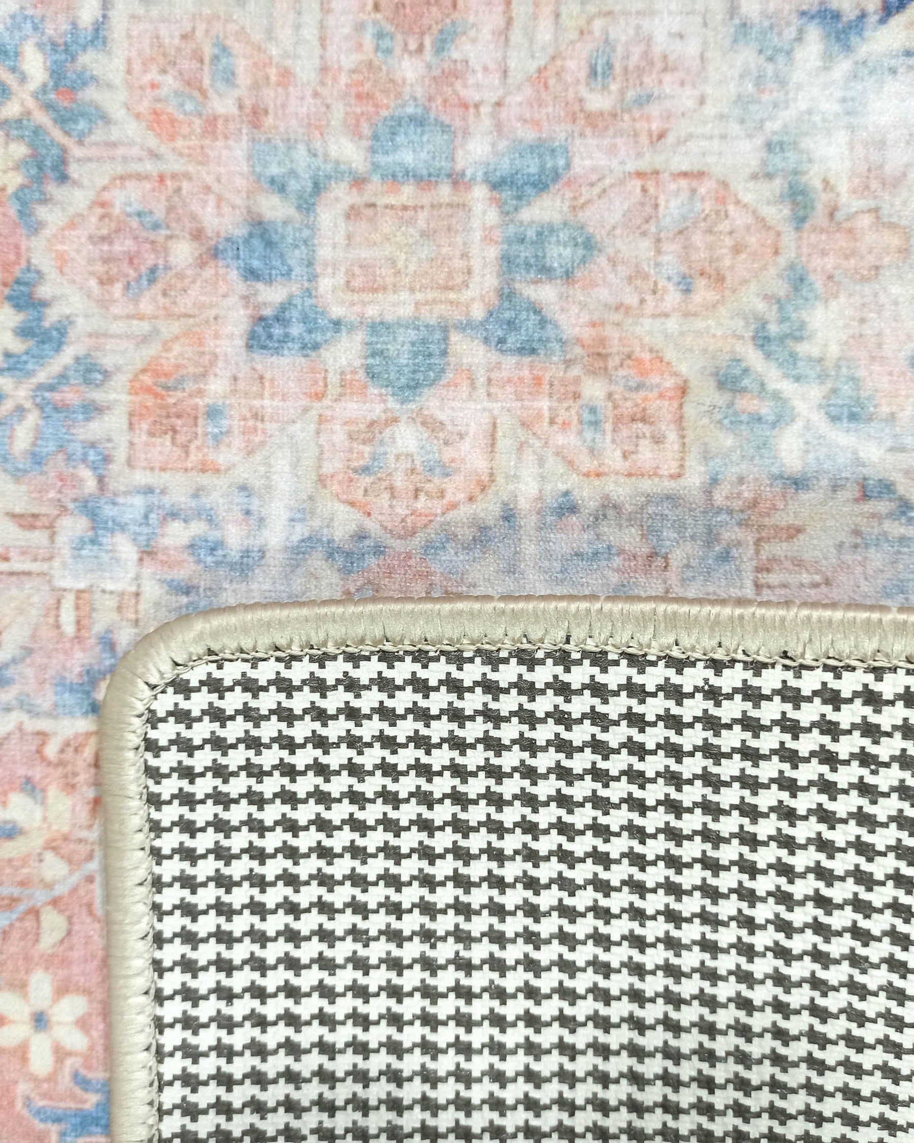 Eliza Faded Red Orange Blue Turkish 2x3 Rug