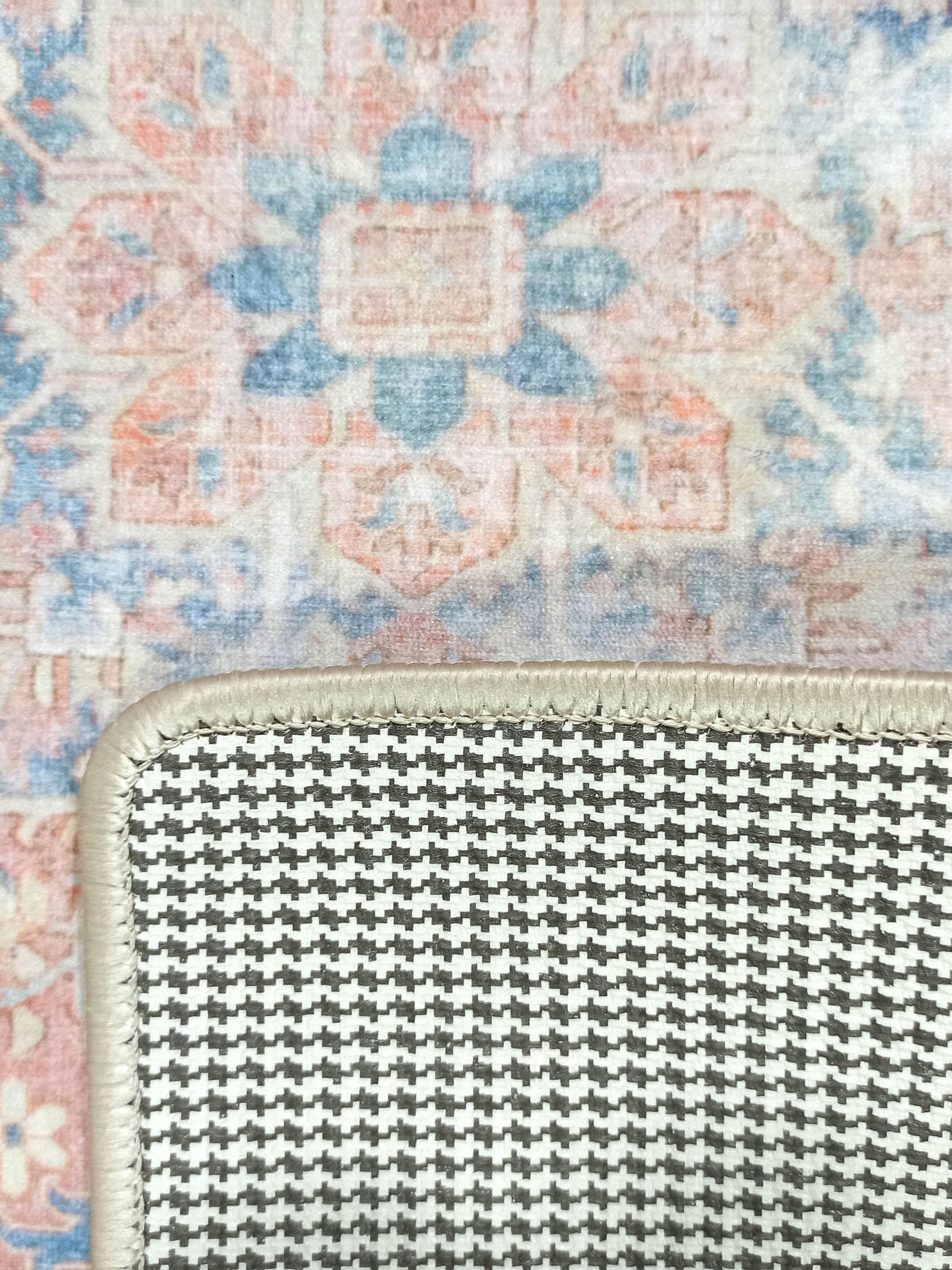 Eliza Faded Red Orange Blue Turkish 2x3 Rug