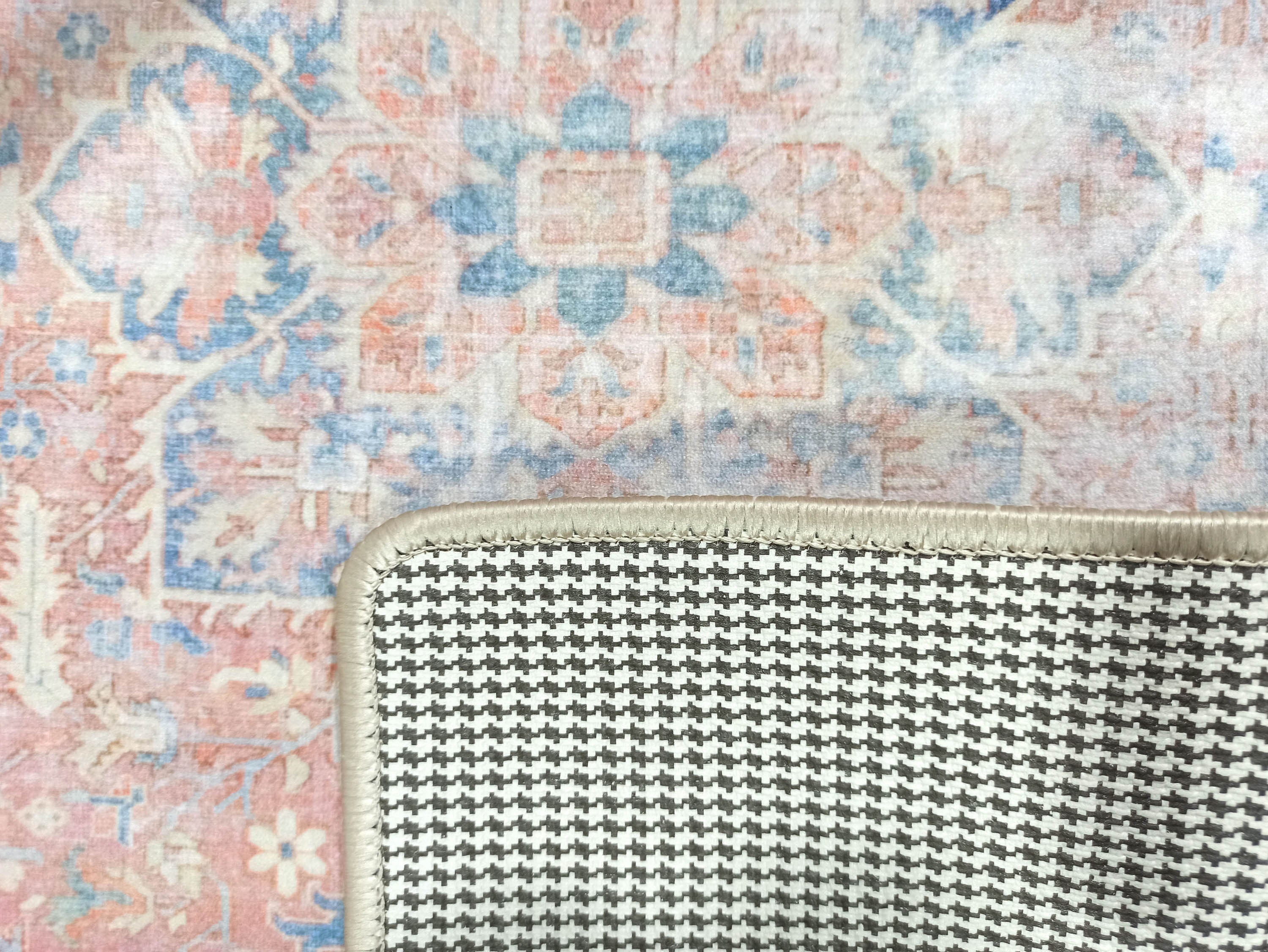 Eliza Faded Red Orange Blue Turkish 2x3 Rug